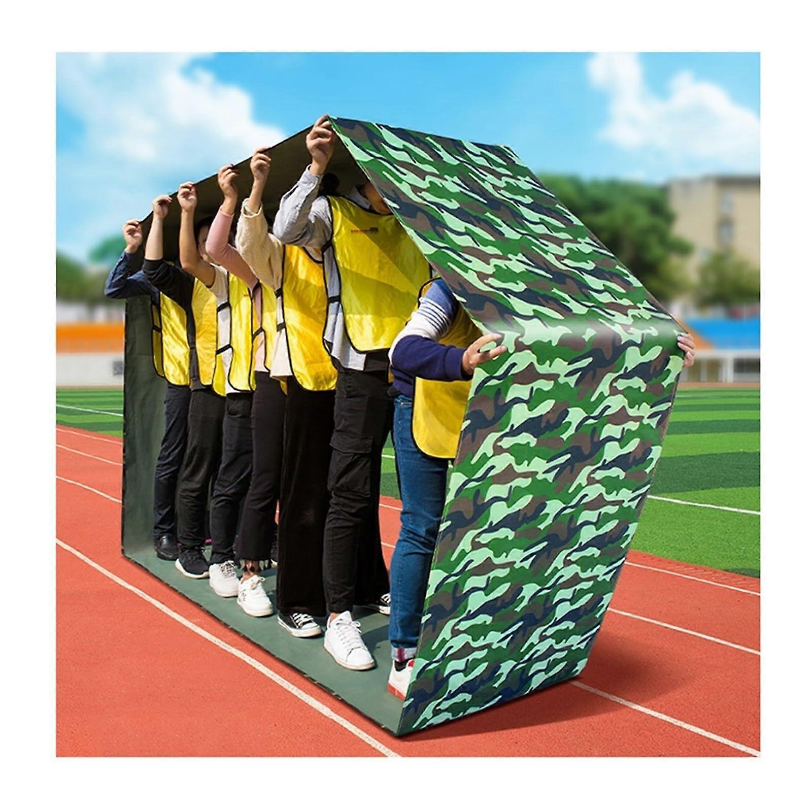 Team Building Game on the Running Mat, Field Day Group Competition, Fun Game, Outdoor Family Gathering Games (Kids4M/13FT)