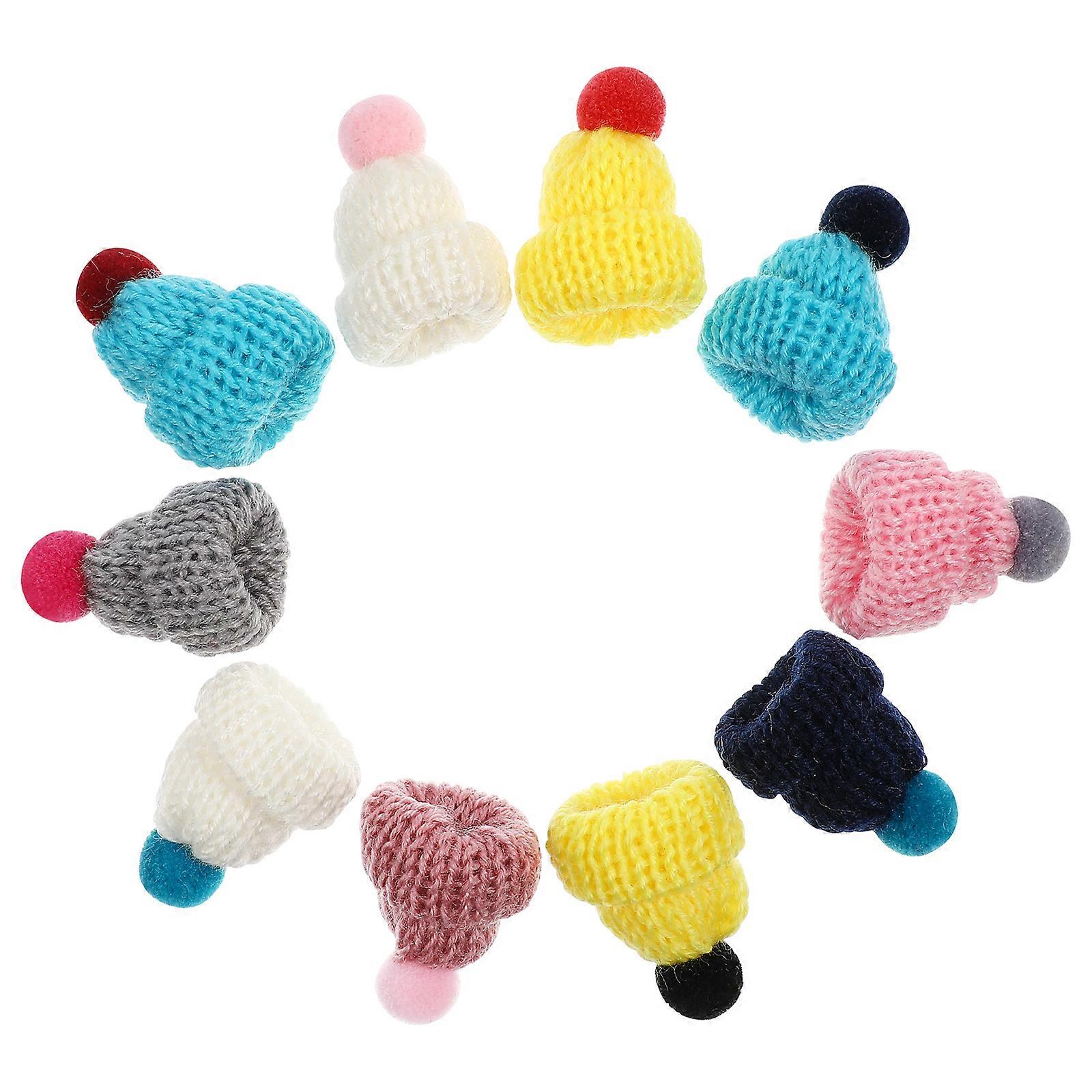 Mini Hats Household Decorations Assorted Color Bright Colors Design 1.97X1.18X1.18in 10Pack