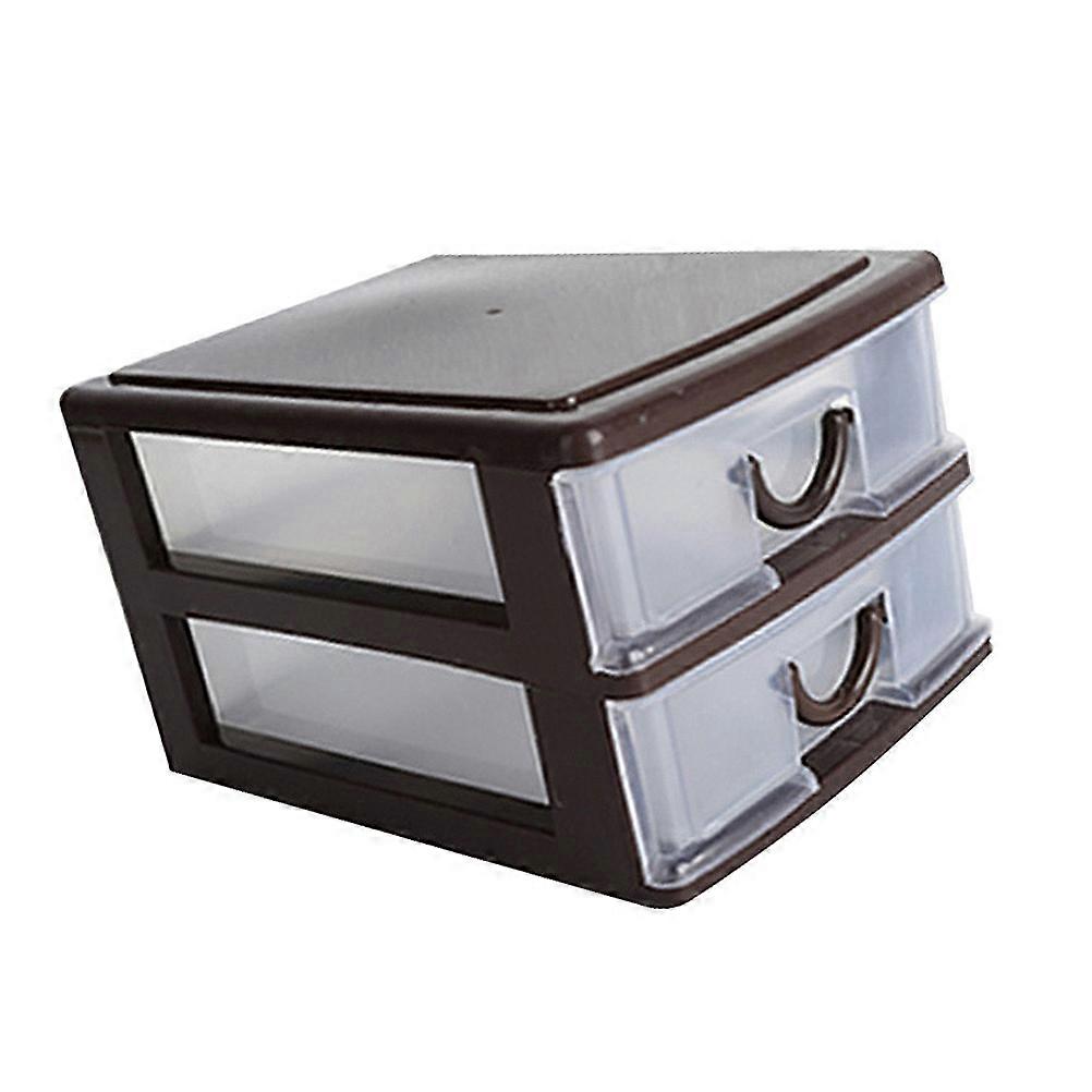 Office Organizer Drawer Type Storage Box Home Use Translucent Plastic Storage 1Set