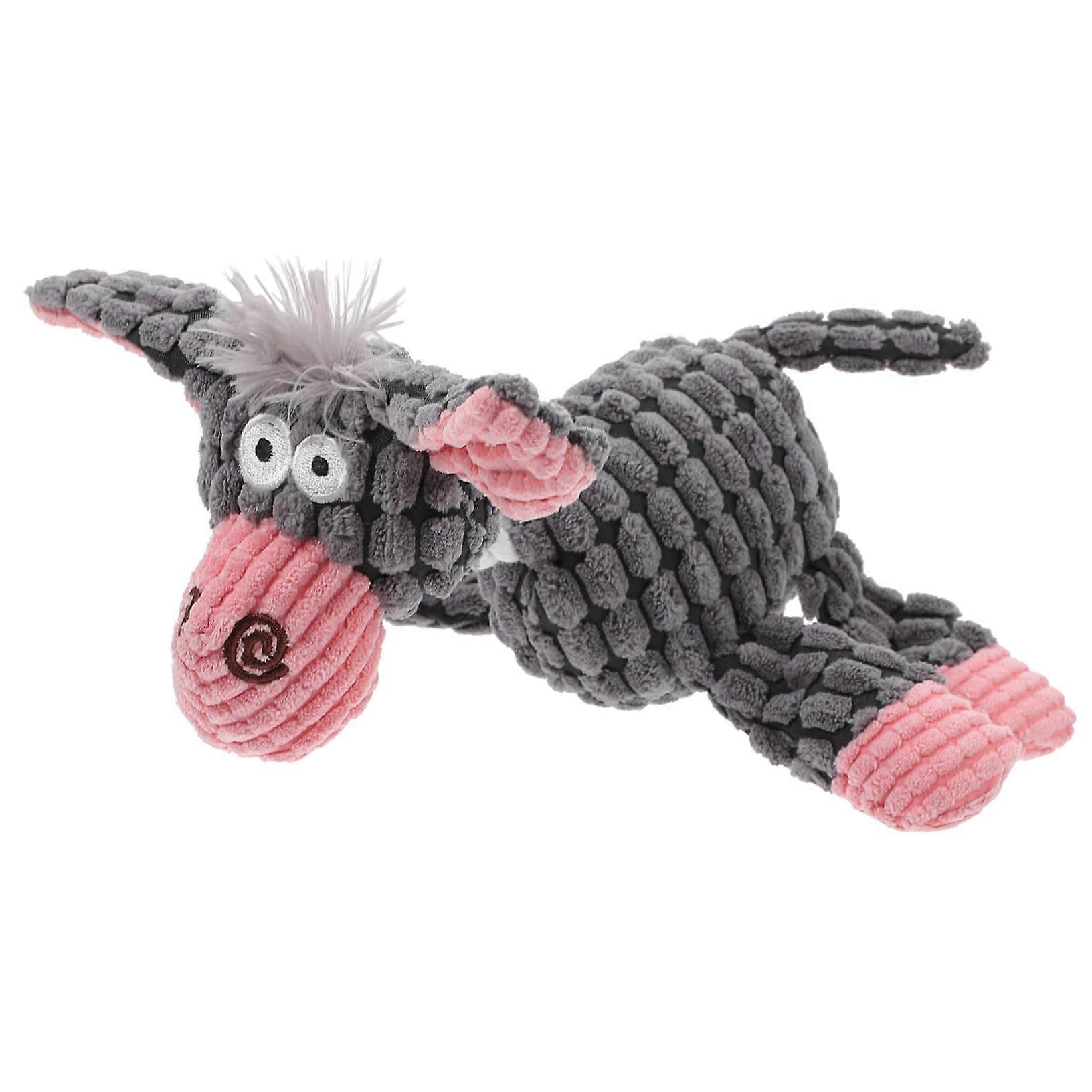 Dog Chew Toy with Squeaker for Molar Cleaning Interactive Play for Small and Large Pets