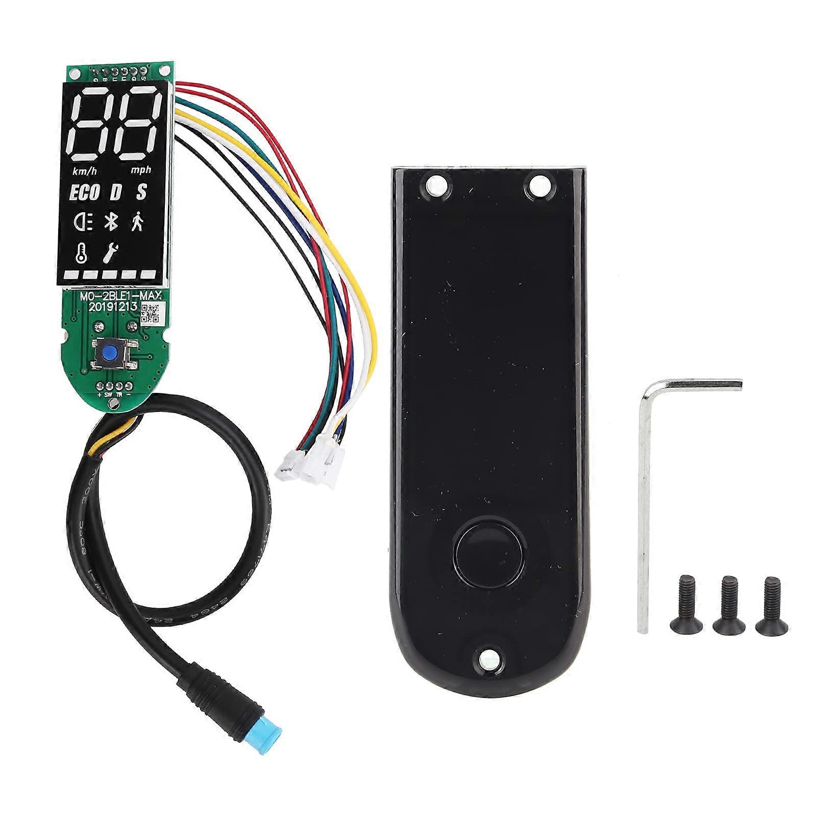Dashboard Electric Scooter BT Digital Display Dashboard with Display Cover Fits Ninebot MAX G30