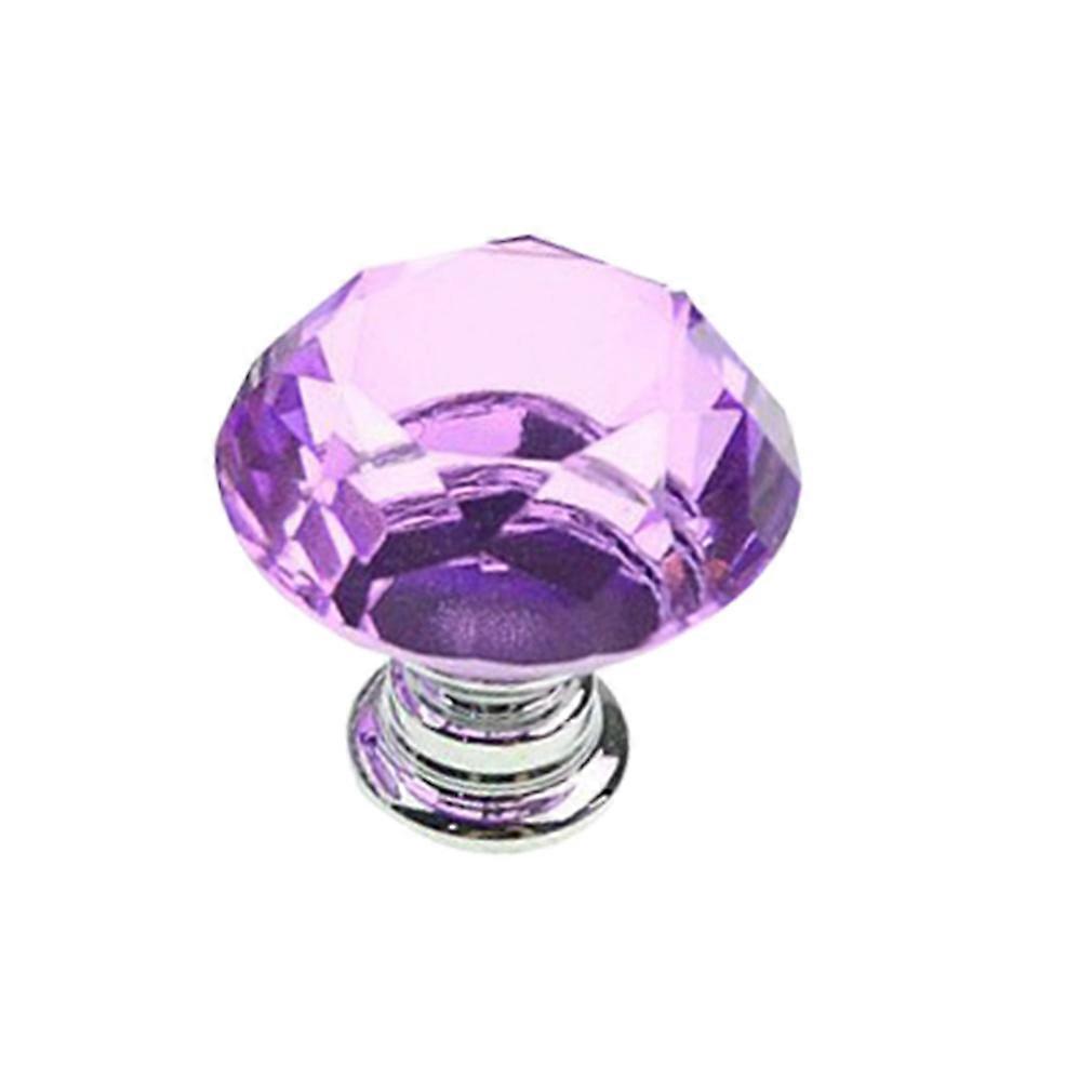 1/4Pcs 30mm Diamond Shape Design Crystal Glass Drawer Knobs for Cabinet Pull Kitchen Cabinet Door Cabinet Handles for Hardware Cabinets