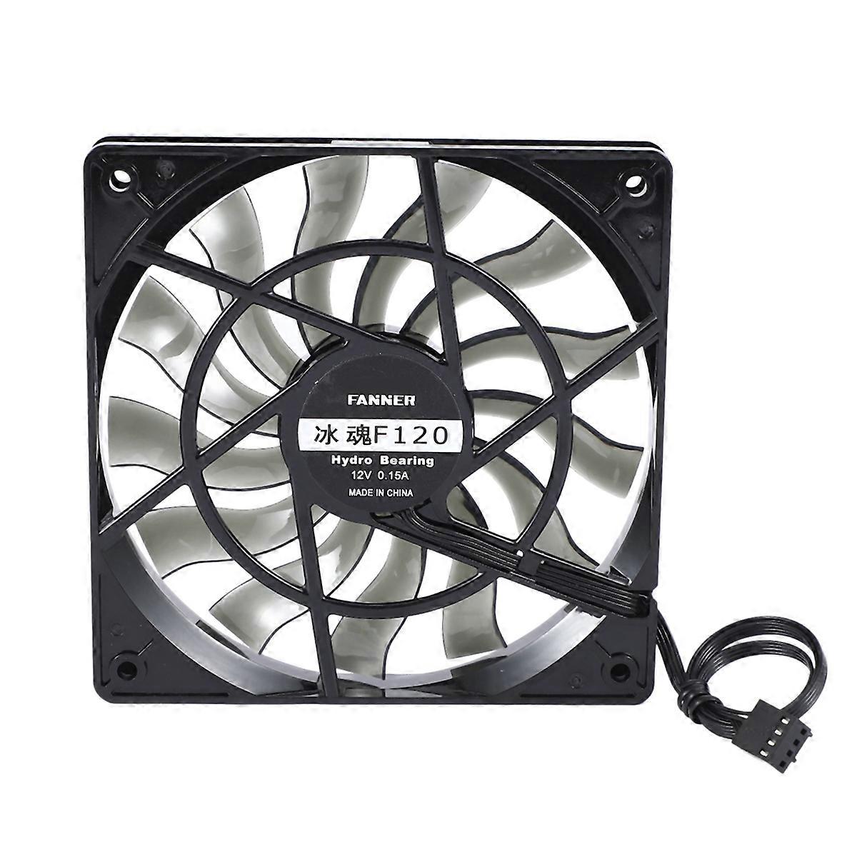 4X Thin 12mm Thickness 120X120X12mm 12V Desktop Computer Host Quiet Fan with Speed 12CM Chassis Cool