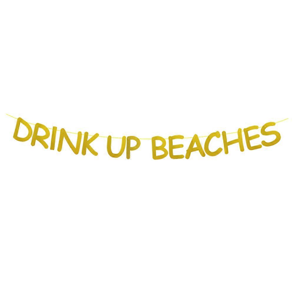 Summer Party Banner 1 Set Tropical Atmosphere Creation For Beach Parties Highlighting Golden Design