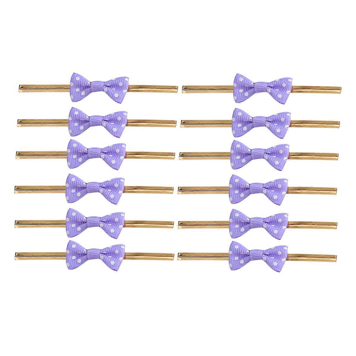 Quality Ribbon Ties for Baking Goods Ideal for Candy Making Events 20Pcs Festive Purple Design