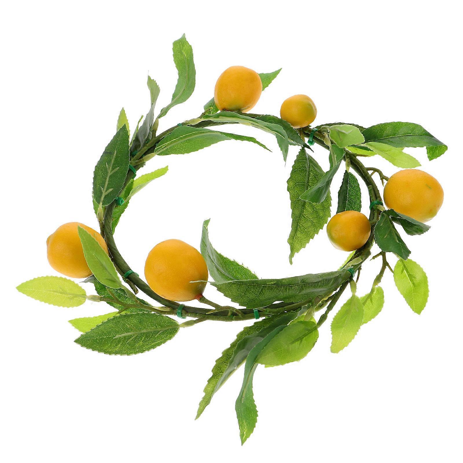 Artificial Lemon Wreath, Decoration for Shopwindow Front Door