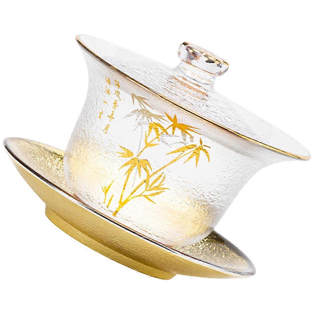 Stylish Teacup And Saucer Set With Raised Lid Designed For Gift Recipients And Tea Lovers 4.3X4.3X3.3in Perfect For Home Decoration 1 Set