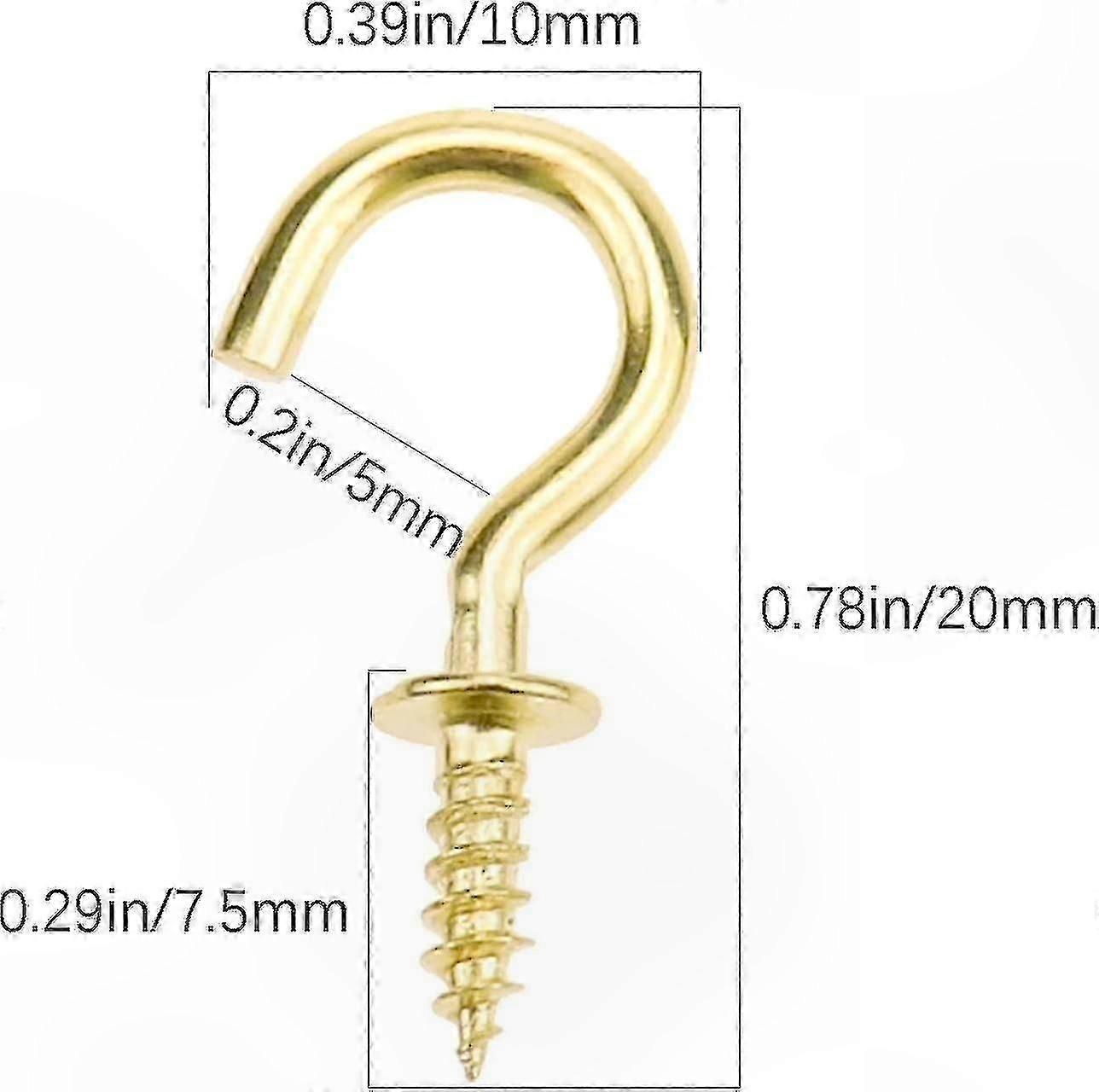 200pcs Small Cup Hooks for Ceiling Hanging Storage Organization Solutions