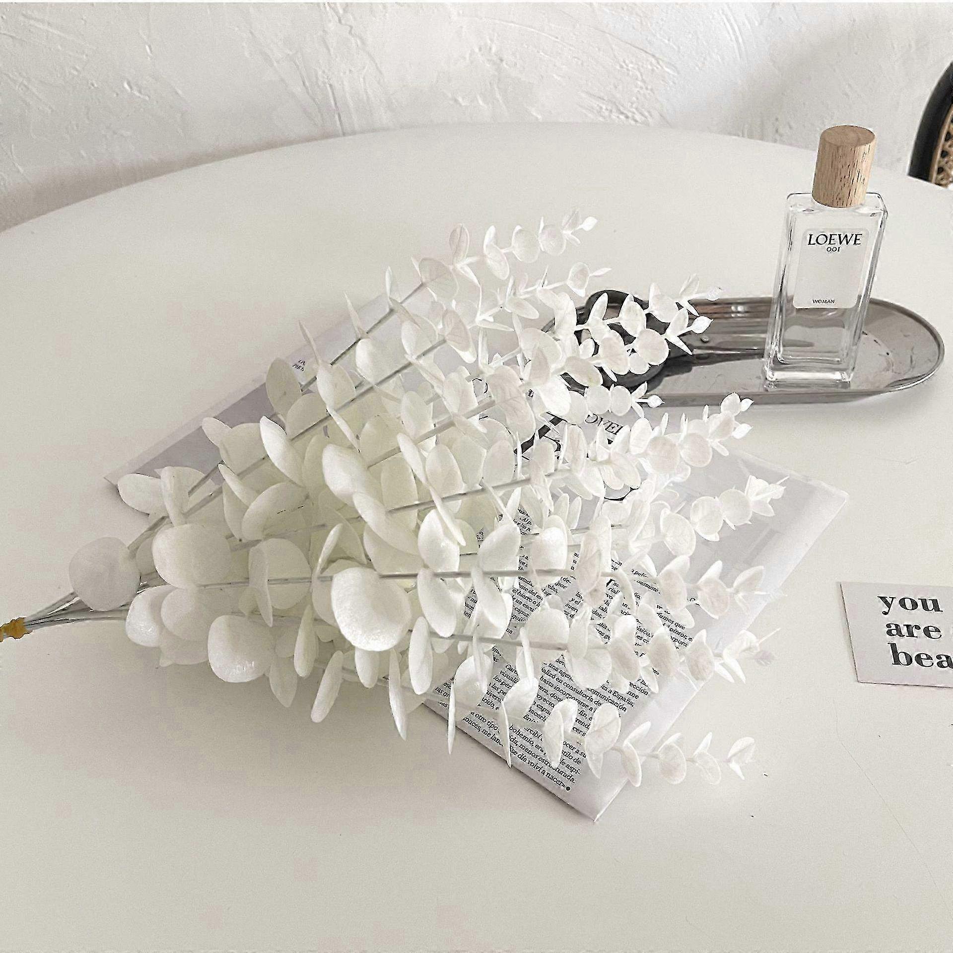 Eucalyptus Branches Spray with Realistic Eucalyptus Leaves - Perfect for Floral Arrangements & Home Decor