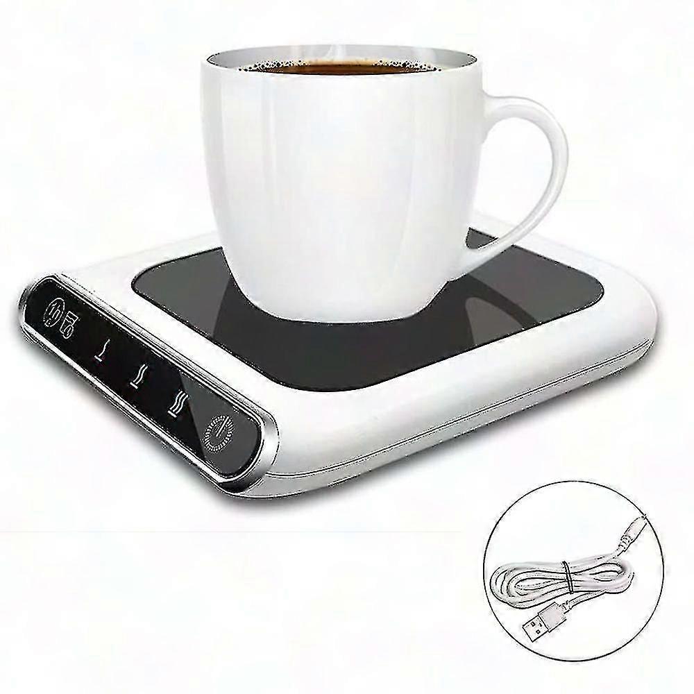 Adjustable 3-Speed Coffee Cup Warmer for Desk - Keep Drinks Warm with Mug Warmer