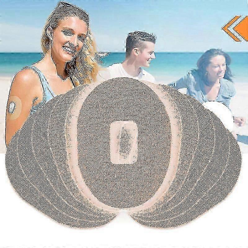 Dexcom G6 Cgm Tape (20 Pack), Water And Sweat Resistant, 10-14 Days Precut Tape, Continuous Glucose Monitoring Protection (tan)