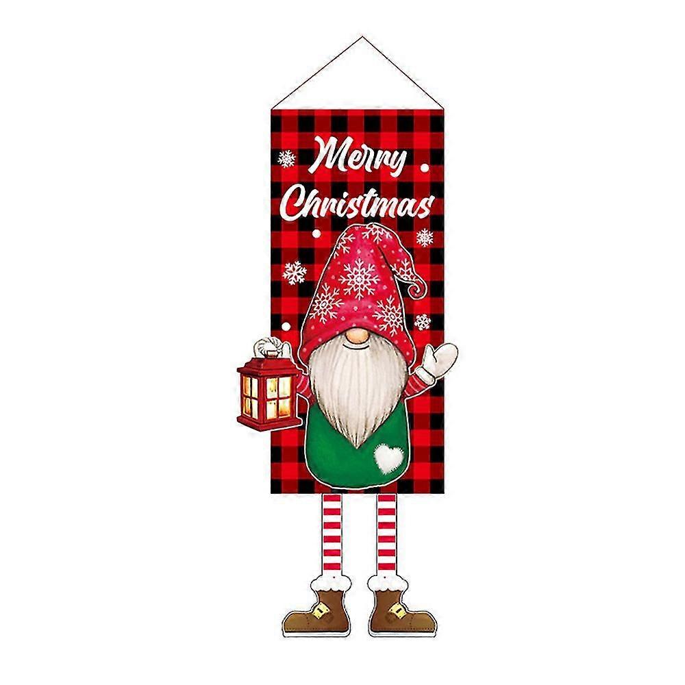 크리스마스 파티 장식 용품 용품 문 창 정원 교수형 깃발 배너