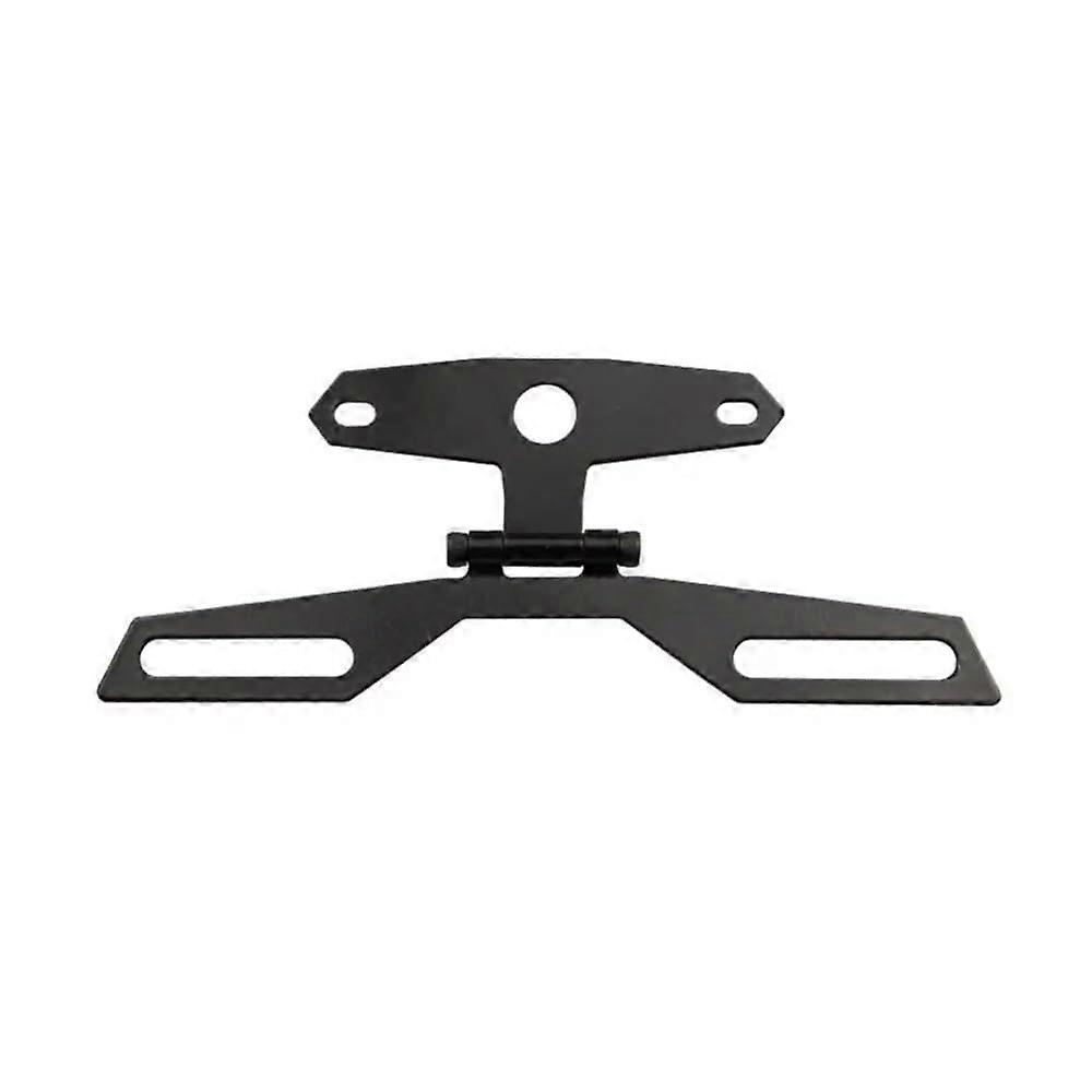 Motorcycle License Plate Holder Universal ATV Rear Light Fixed Folding Frame