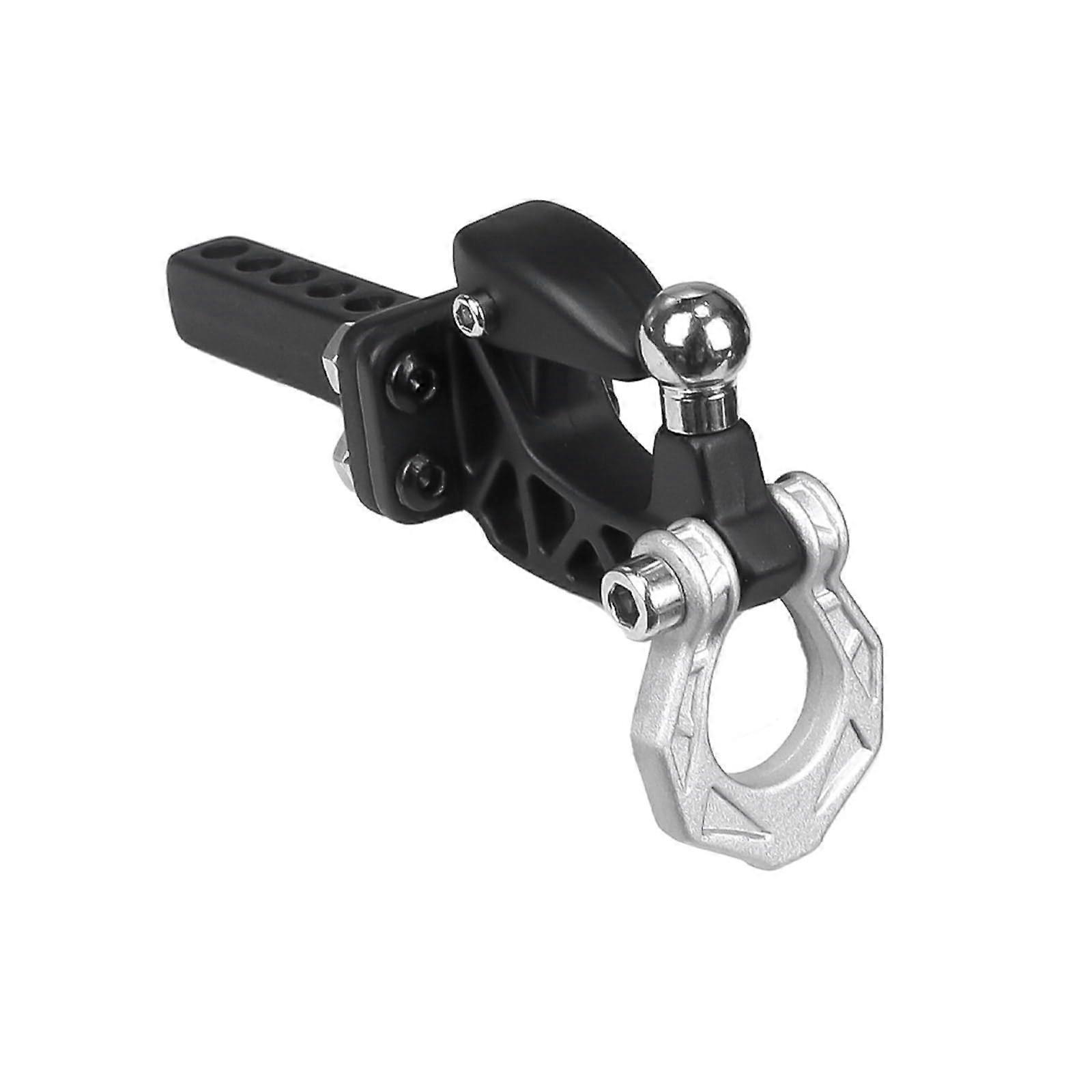 Trailer Recovery Hook, Zinc Alloy, For 1/10 Scale RC Crawler Cars, Easy Installation, Silver