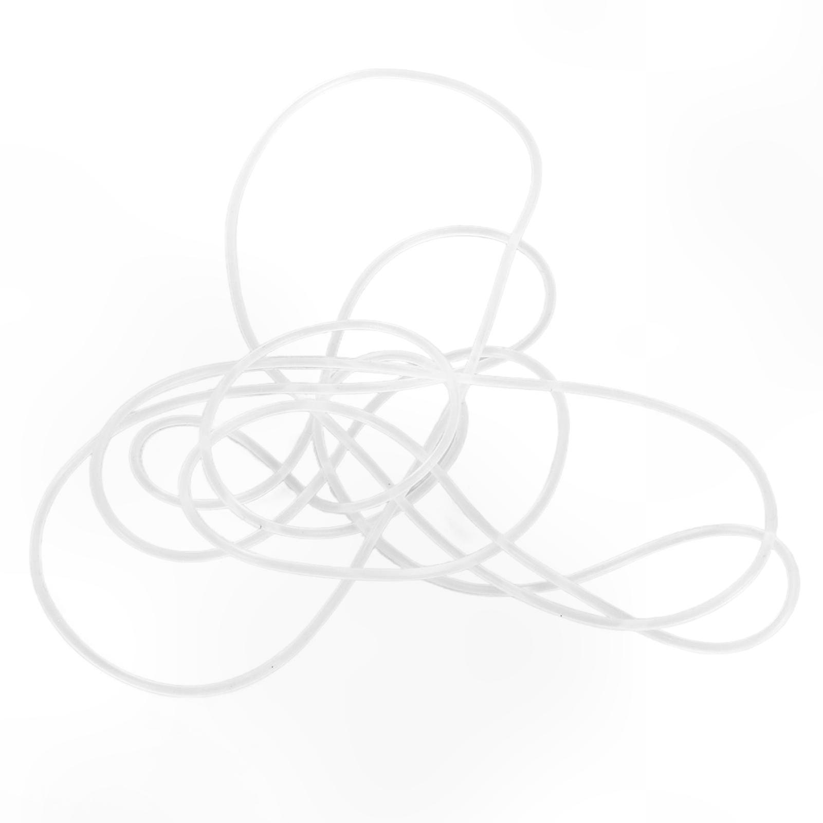 Transparent Rubber Belt for Turntable Components, 39.4in Replacement Record Player Belt