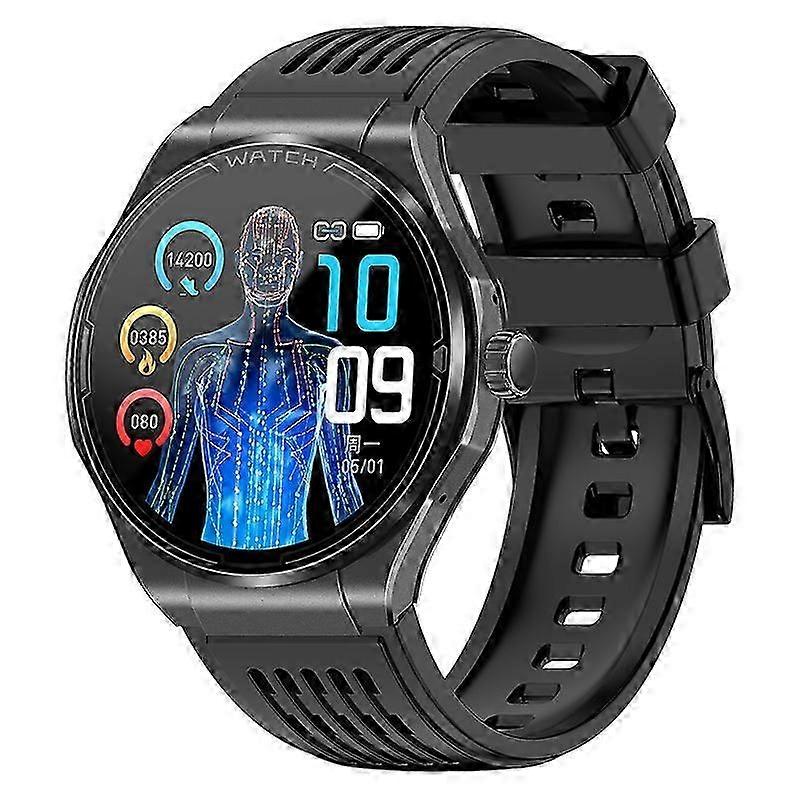 Smartwatch Ja03 1.43" Hd Amoled Harnsäure Blutfette Blutzucker Ecg Sos Sprachassistent Menstruationsverfolgung Smartwatch -CHAN