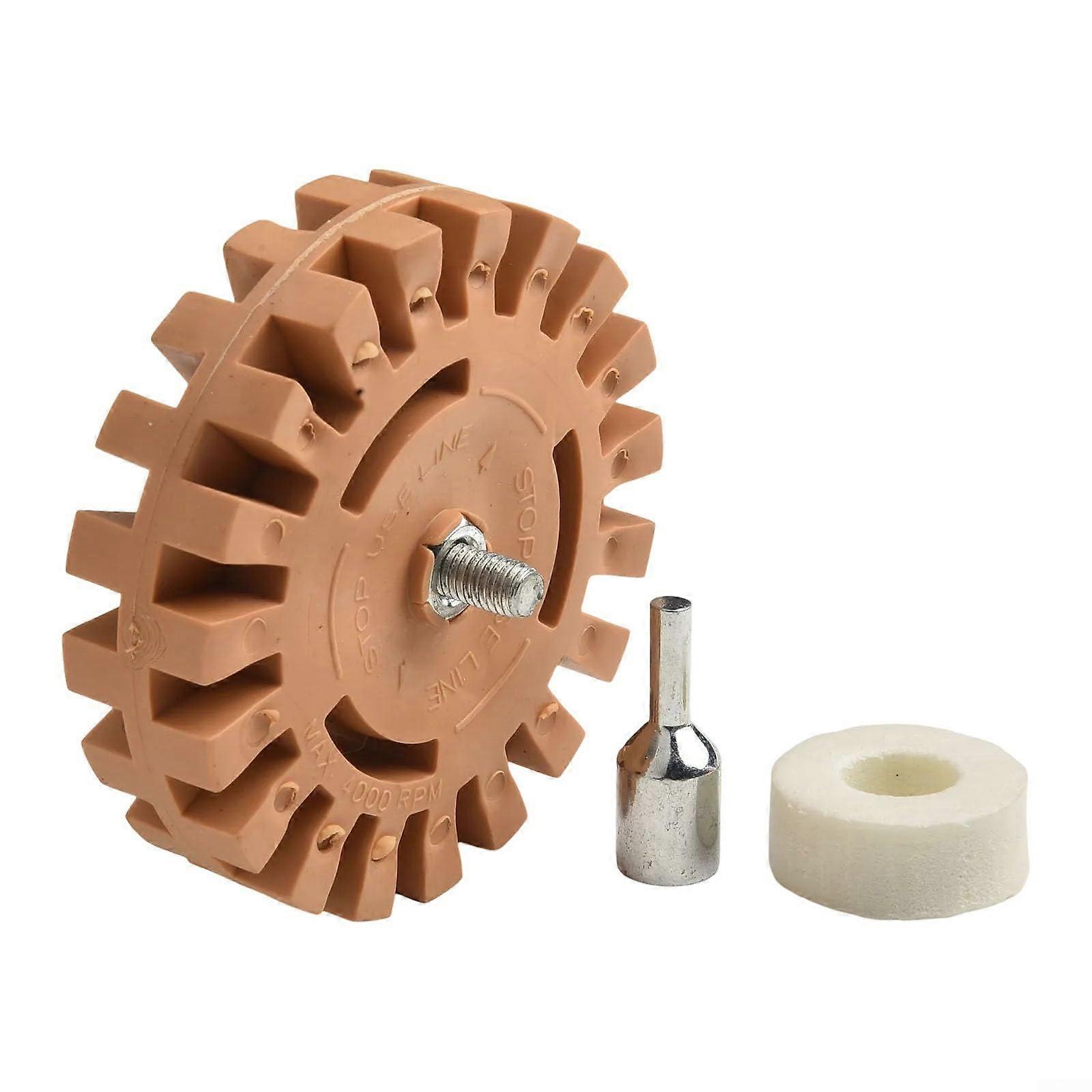 Car eraser disc, 100 mm diameter, rubber tool for effortless removal of films and stickers