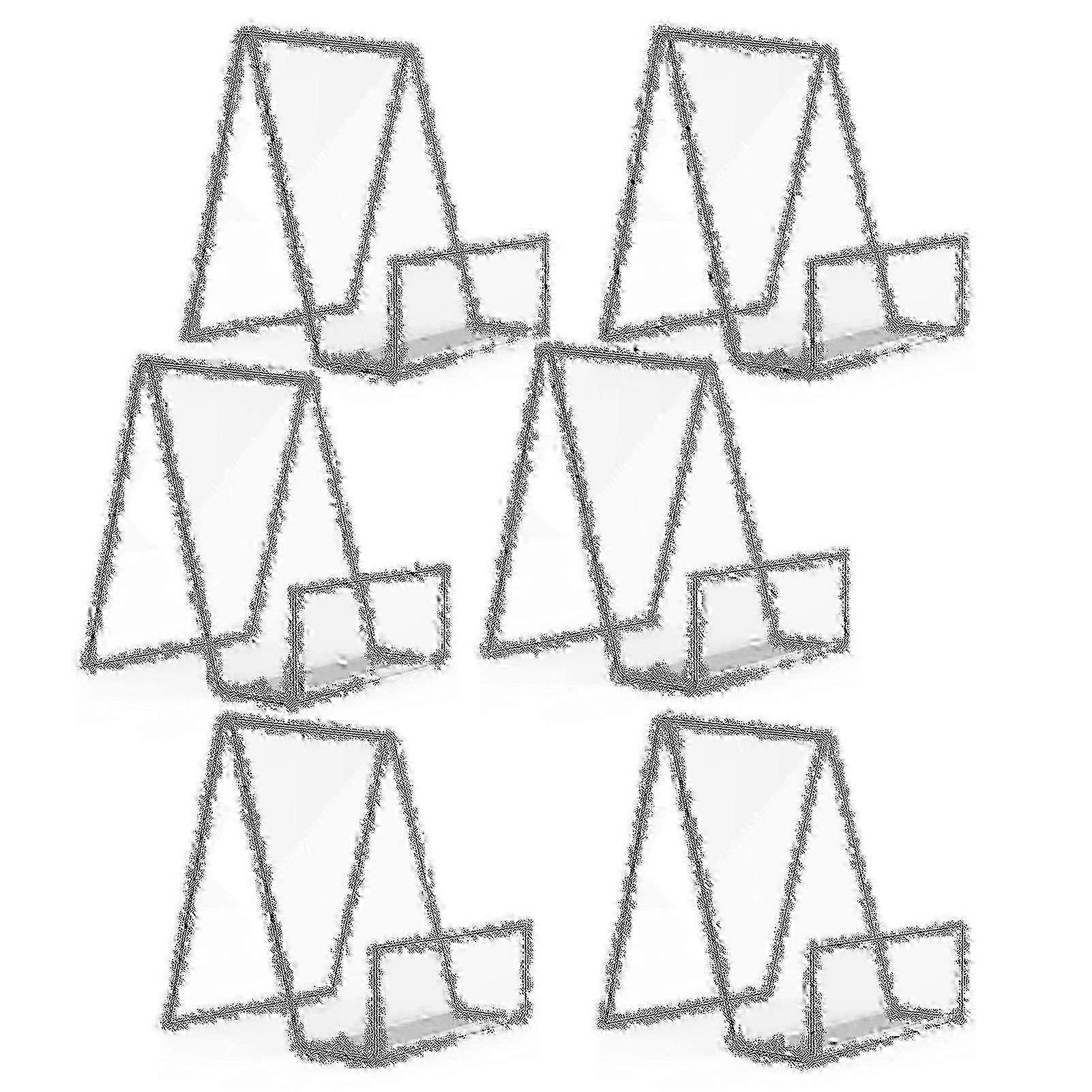 Clear Acrylic Book Stand Transparent Triangular Display