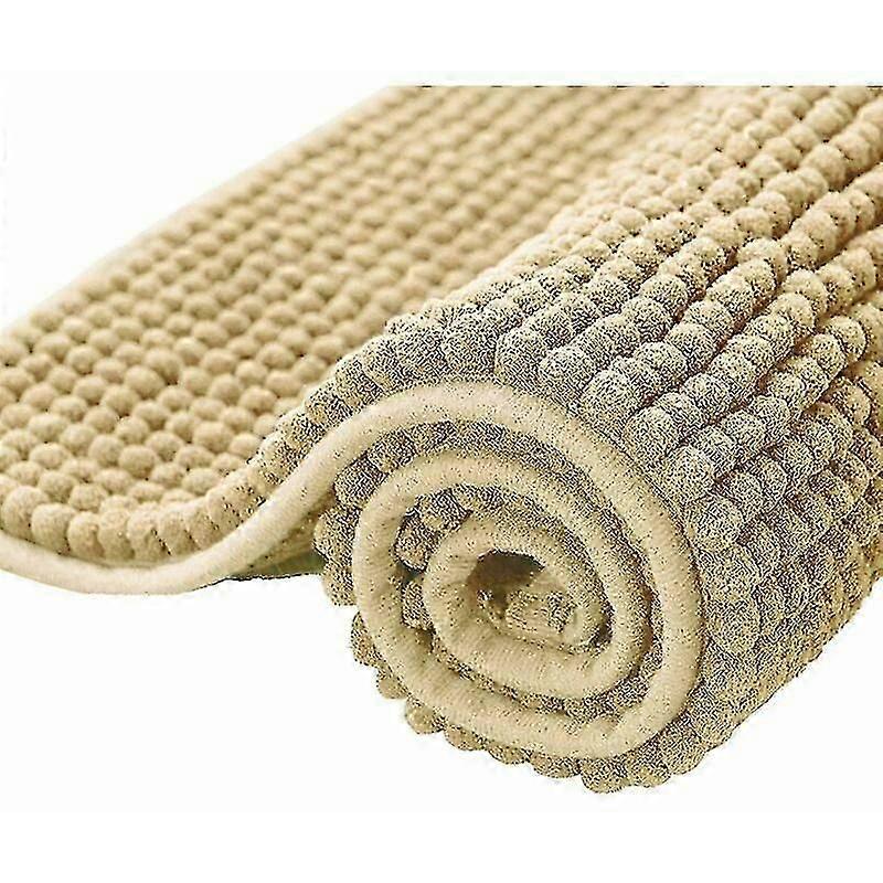 Extra Absorbent Bath Mat Machine Washable Chenille Microfiber Shower