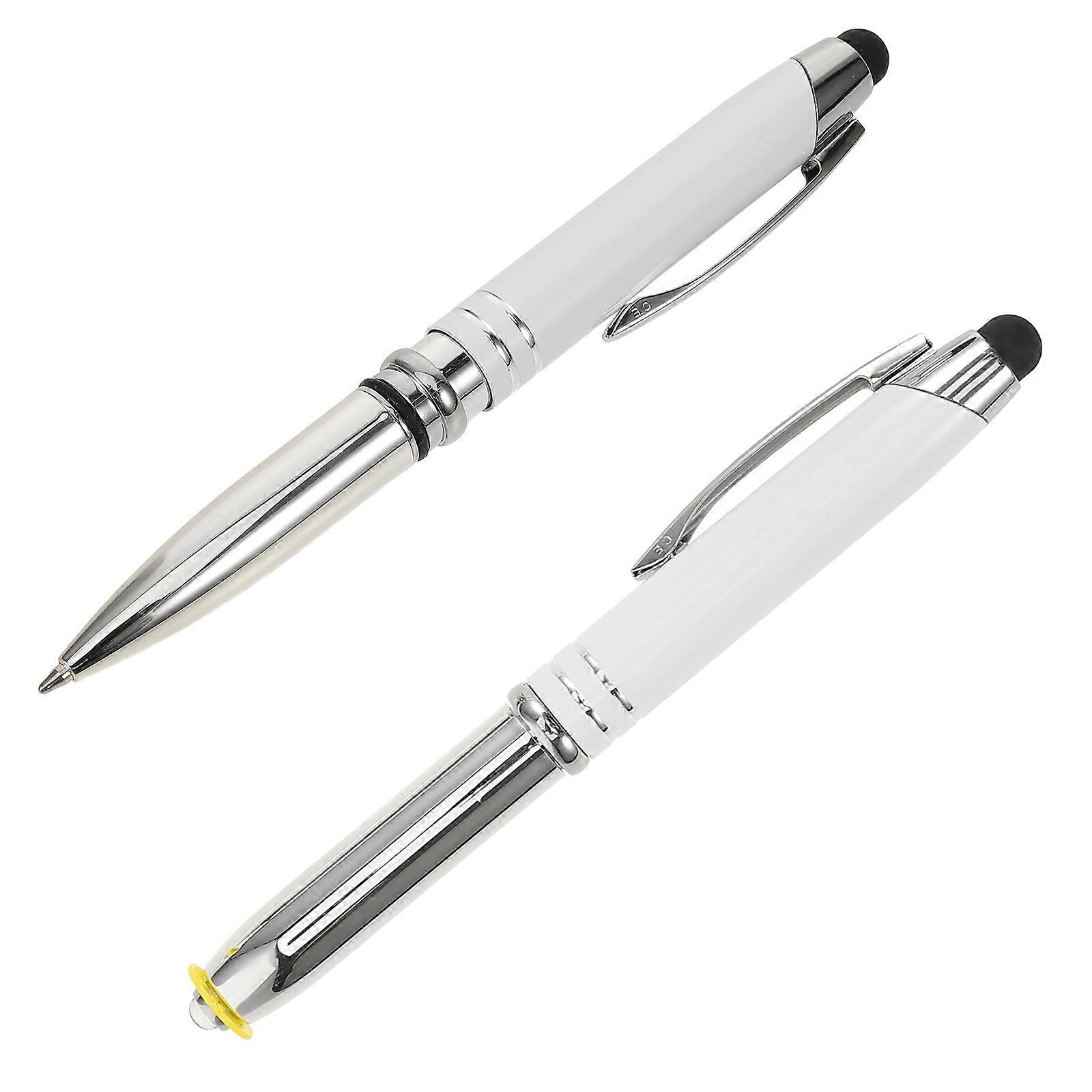Stylus Pen Multi-Function Pen for Office Use Metal Assorted Color for Dark Environment Writing 2Pcs