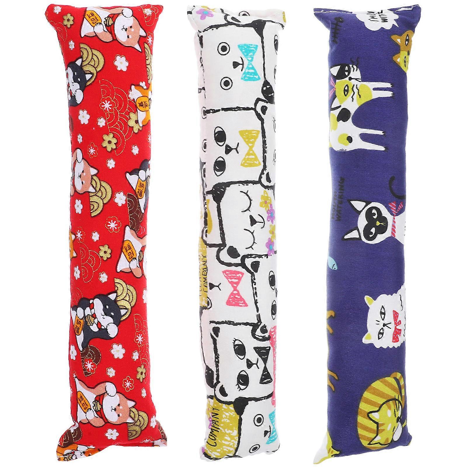 Cat Chew Toy Cat Teething Toys Kitten Enrichment Plush Doll for 3Pcs