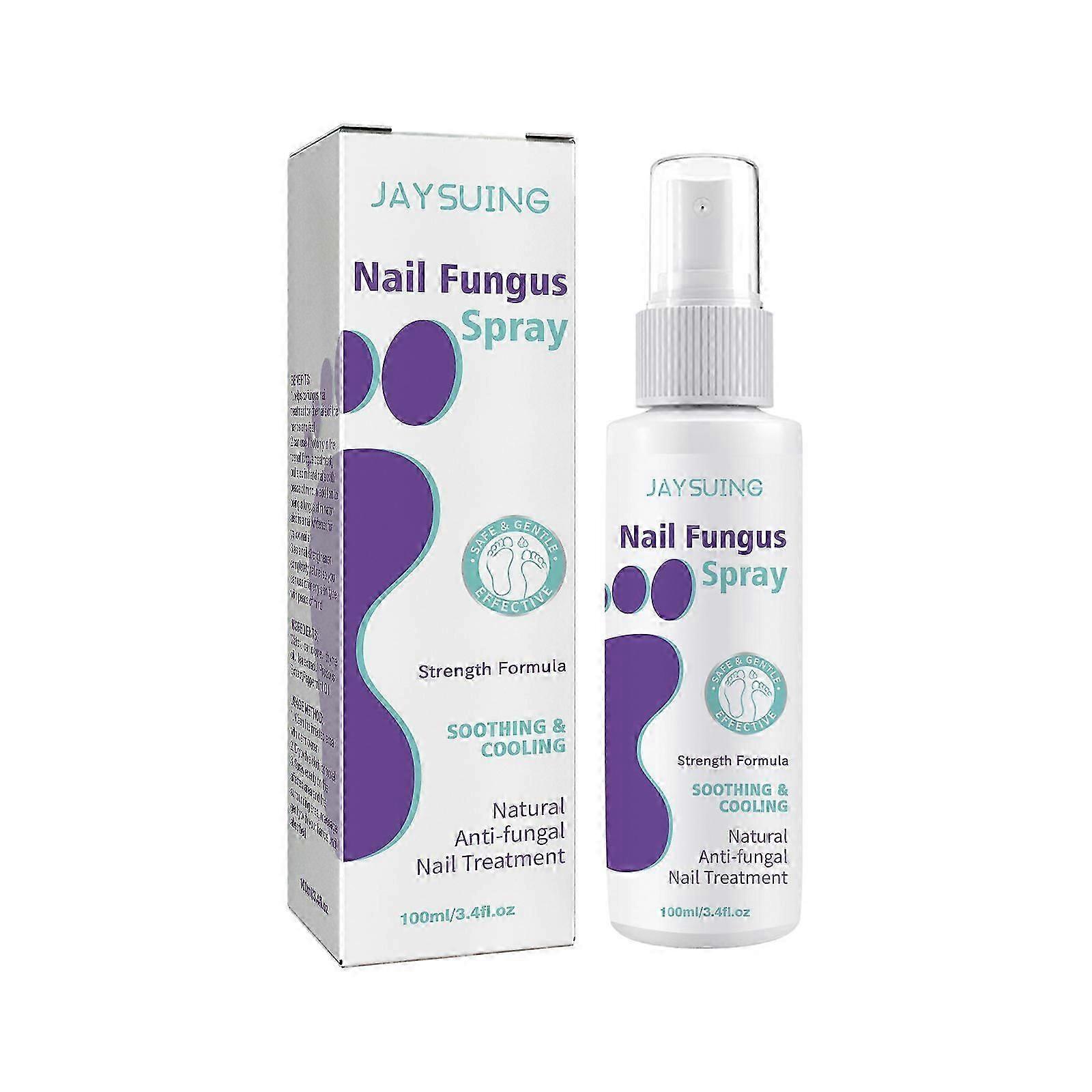 Jaysuing Onychomycose Soin Spray Ongles Mains et Pieds Ongles Doux Ongles Incarnés Jaune Épaississant Soin Nettoyant