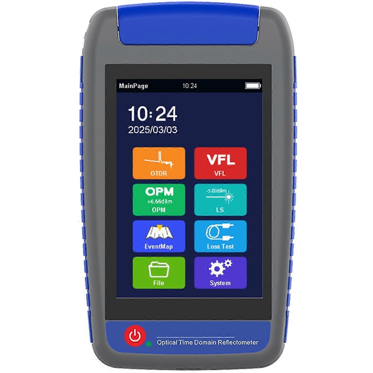 OTDR Fiber Tester 1550nm Event Map OPM OLS Visual Fault Locator GPON EPON Network Active Live Cable Testing A