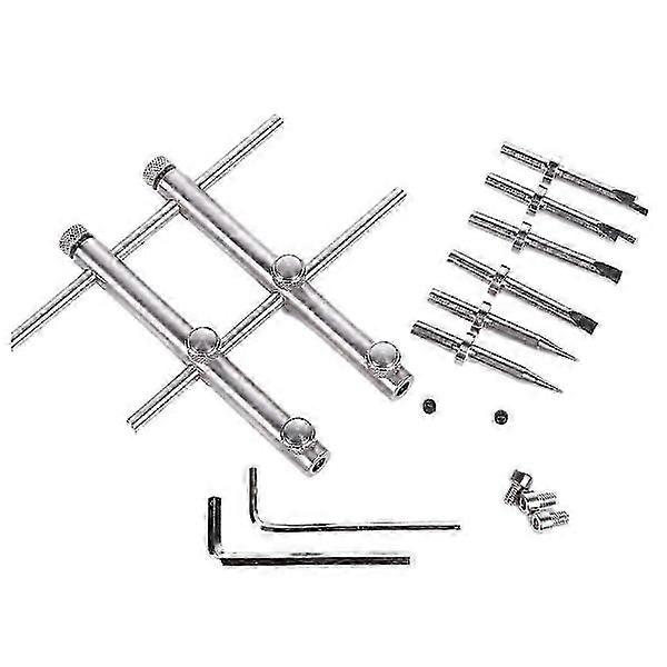 Kit d'outils de réparation d'ouverture d'objectif d'appareil photo 10-100 mm Kit de réparation d'objectif avec 3 embouts, 6 vis et 2 clés hexagonales