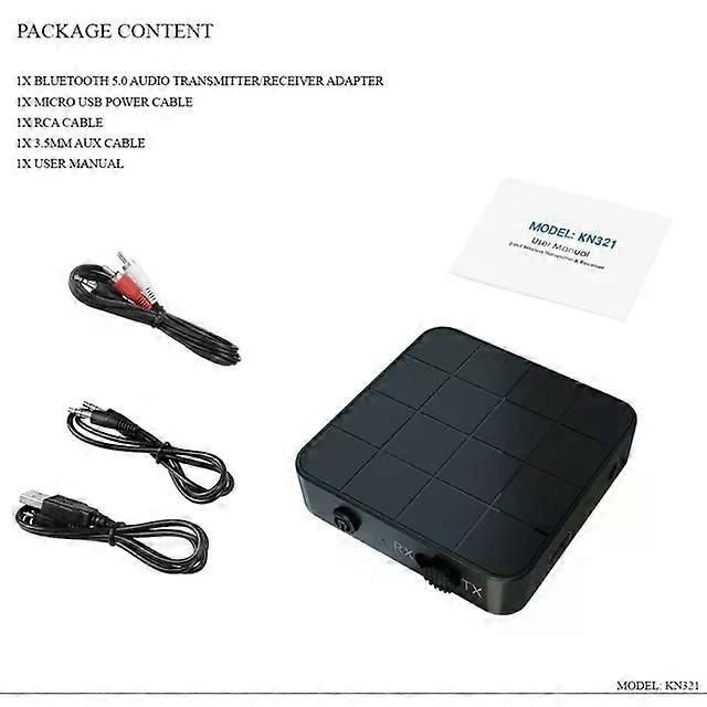 Bluetooth 5.0 Audio Receiver Wireless Bluetooth 5.0 Adapter Stereo Music RCA 3.5mm AUX Jack Suitable for Car kit Wired Speaker Headphone