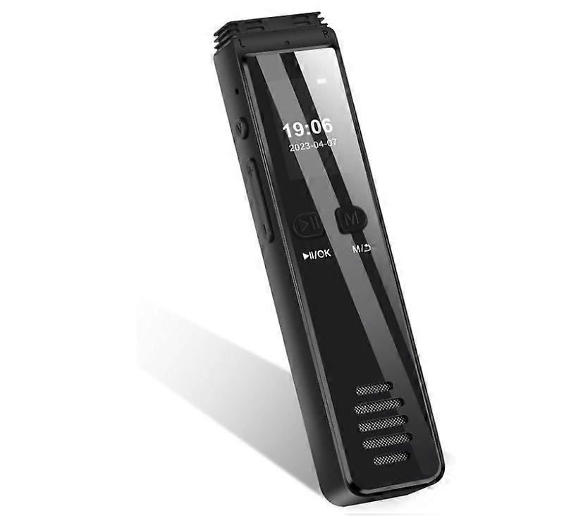 Voice Activated Digital Audio Recorder USB Pen Phone Call Recording A Key Fast REC 3072Kbps Mp3 Play for Lecture Meeting(Black)