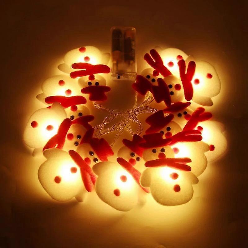 LED Snowman Christmas Garland String Lights Merry Christmas Tree Decorations for Home Christmas Ornament Navidad Noel New Year