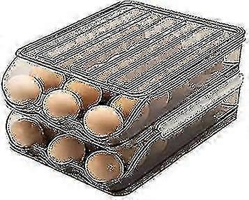 Fridge Organisers Pull Out Drawers Large Capacity Egg Holder Storage Container 2025