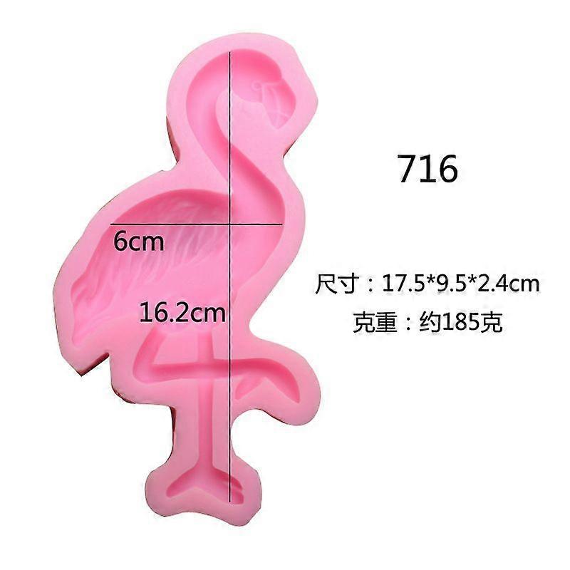 Silicone Flamingo Fondant Mold: Reusable 3D Chocolate Candy Baking Multi-Use Mold Home Decoration Candle Making Soap Crafting