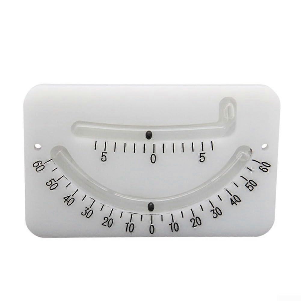 Marine Clinometer Angle Gauge Inclinometer Finder For Checking Heeling Angle On Sailing And PowerTrim Boats White