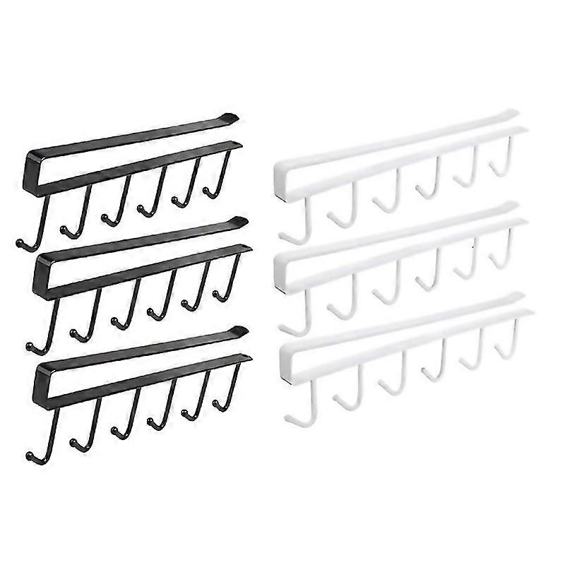 For Shelf Cup Holder Cup Hook Under Cabinet Storage Rack Space Saving Coffee Cup Holder