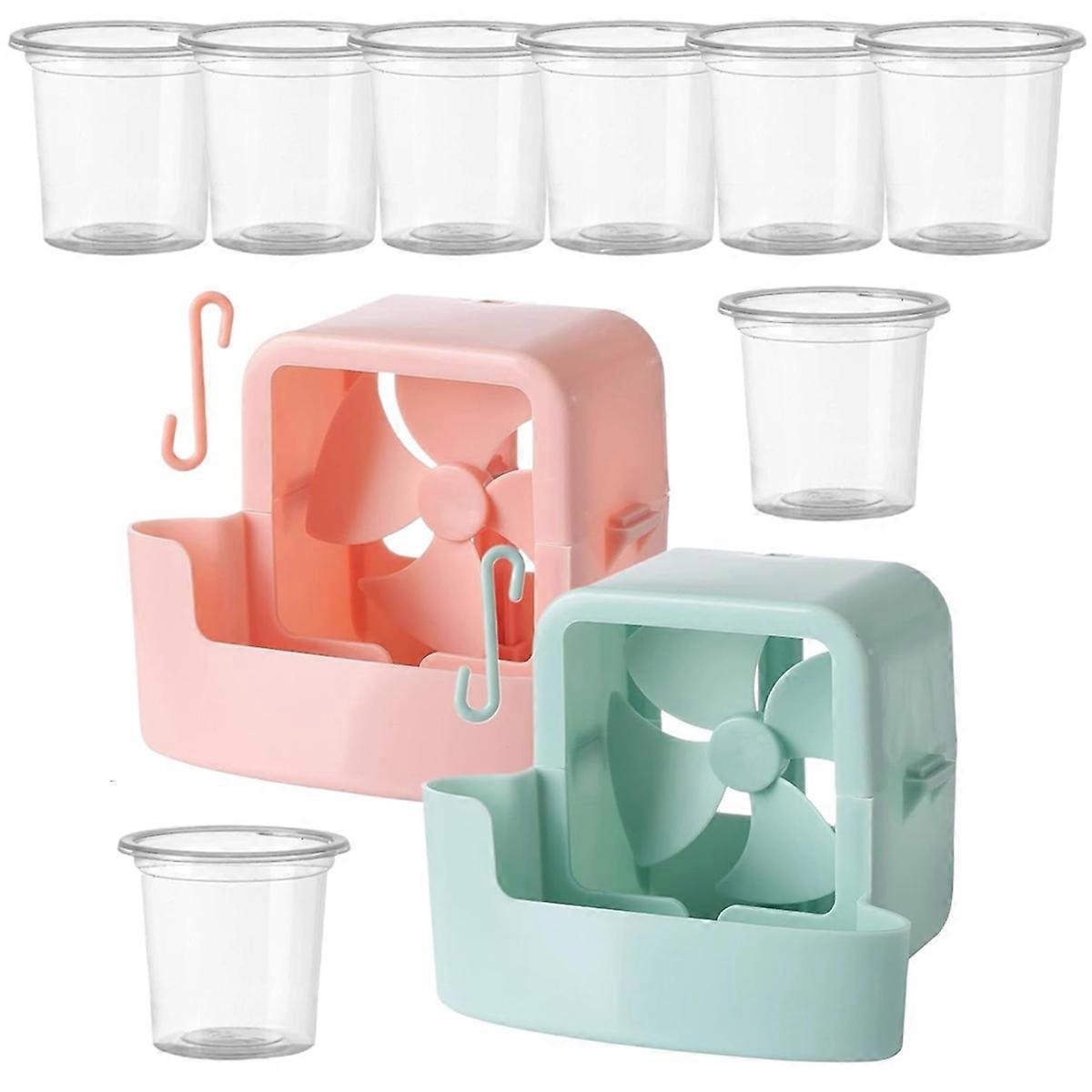 Floor Fan Cooling Attachment Hangable Household Ice Box Attachment Fan Mist Cooling Adapter Floor Fan Cooling Artifact