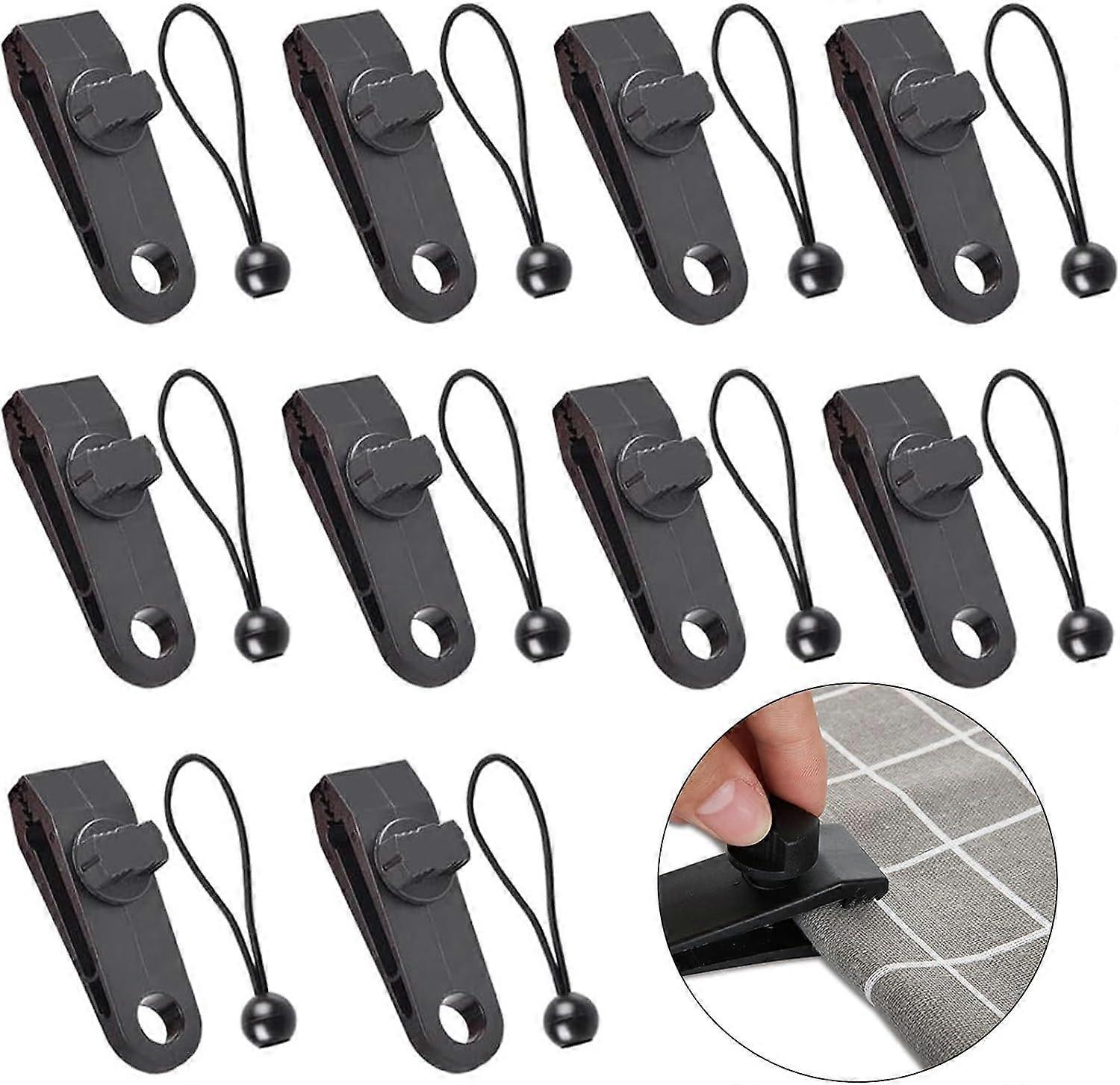 10 Sets Multi-Function Tarp Clips Tent Clamps Tarp Clip