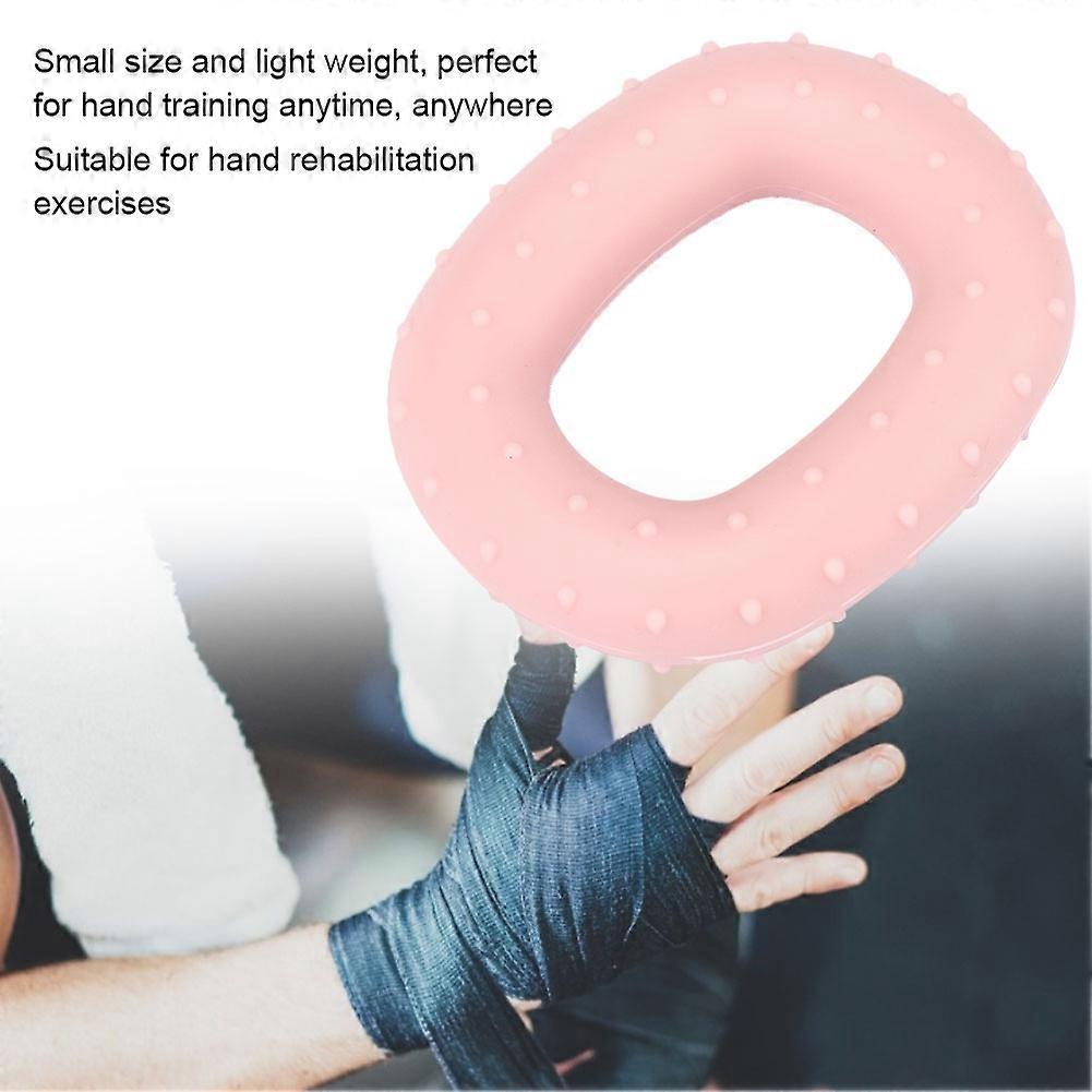 Silicone Hand Expander Wrist Exerciser Pink 8.5x7x2cm 20lb Adjustable