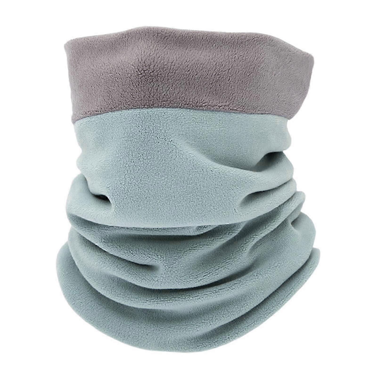 Color Matching Neck Gaiter Scarf for Men Woman Fleece Thick Face Cover Skiing Fleece Neck Warmer Winter Protect Face red pink
