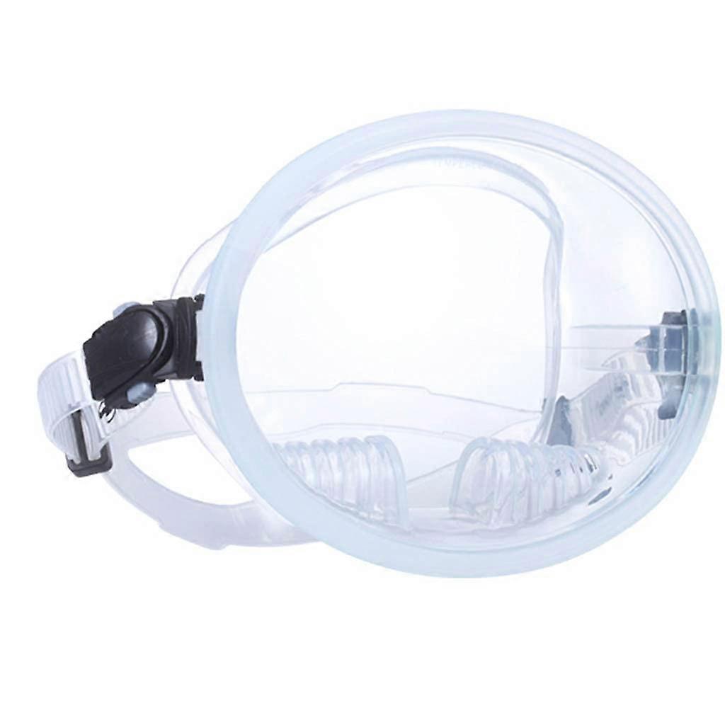 Retro Single Lens Oval Dive Fog Tempered Glass Silicone Comfort Fit Lens Replacement For Snorkeling And Spearfishing Oval Dive Mask Lens