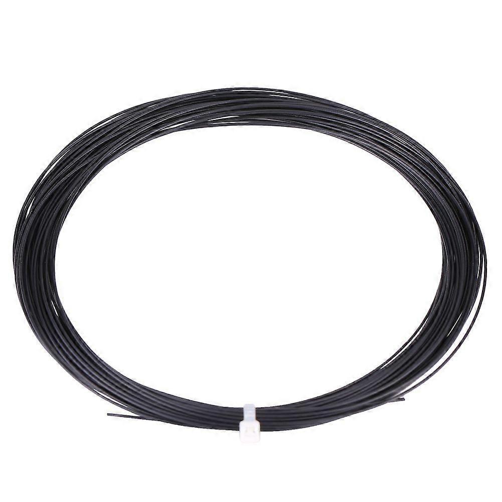 10m Durable Nylon High Flexibility Badminton Racket Racquet String Line(Black)