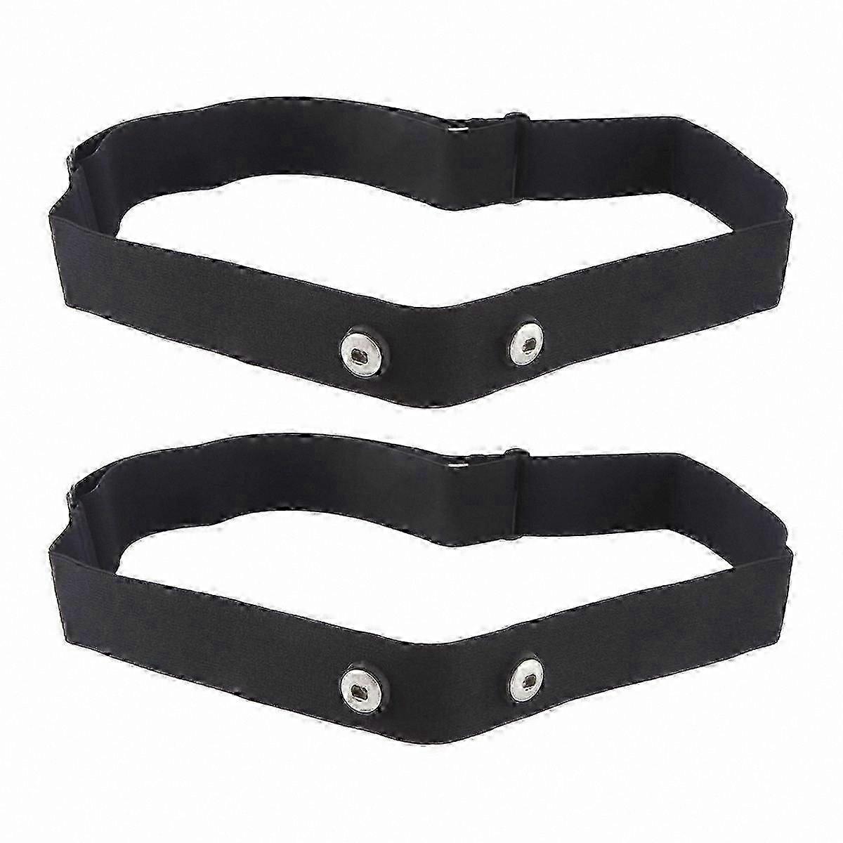 2-Pack Adjustable Heart Rate Monitor Chest Straps Compatible with Multiple Fitness Devices
