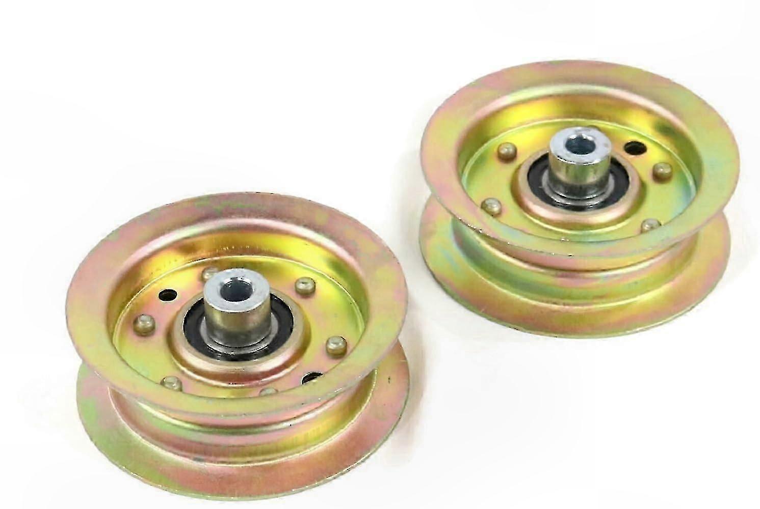 2-Pack Flat Idler Pulley Compatible with 2004 Toro 14-38Z TimeCutter Z Mowers, Part Numbers 74301 and 74402