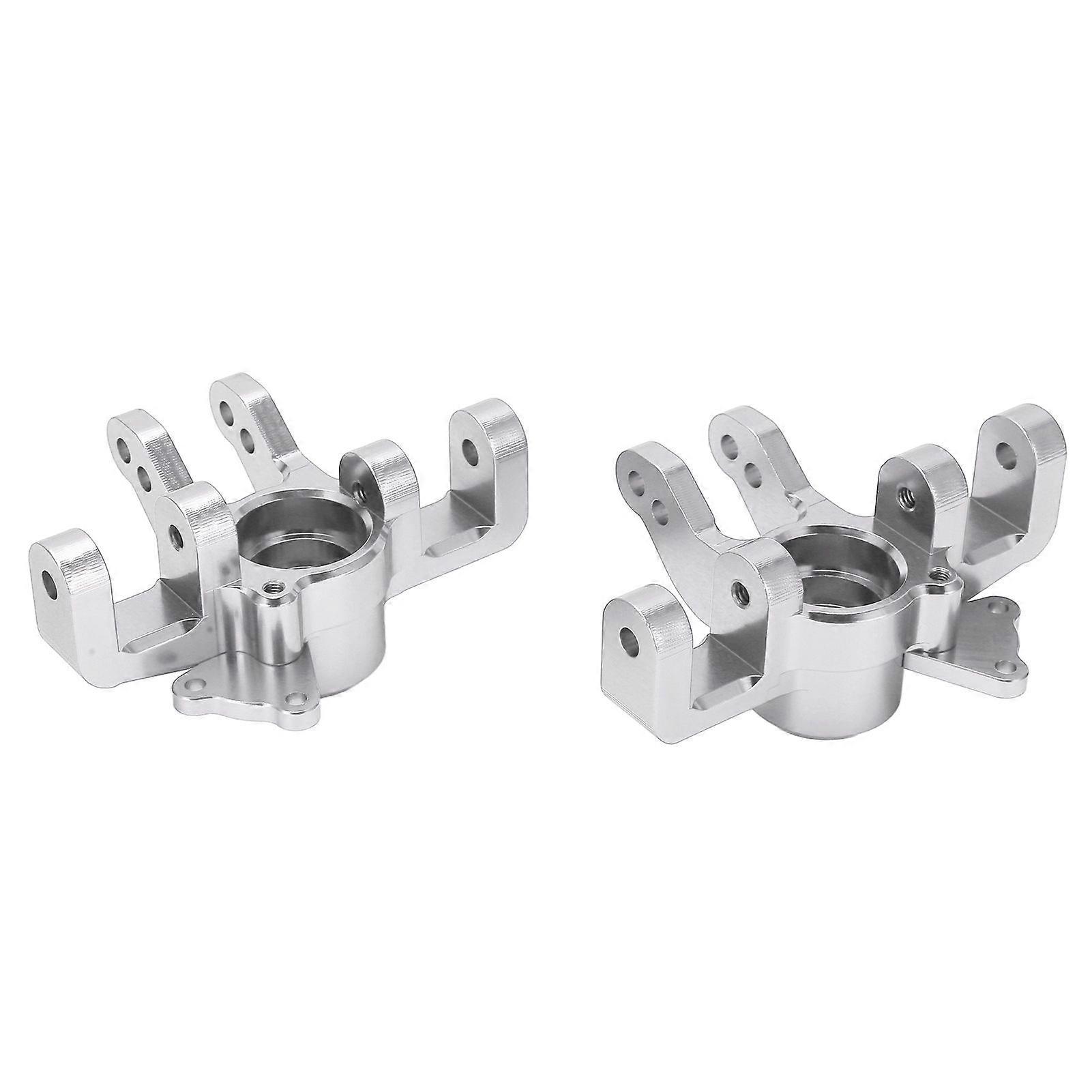 1 Pair Aluminum Alloy Front Steering Cup for LOSI SUPER BAJA REY 1/6 RC Car Upgrade PartsSilver
