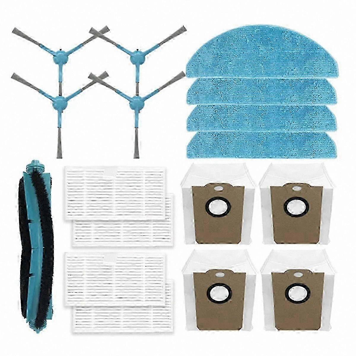 Smart Vacuum Cleaner with Main Side Brush, HEPA Filter, Mop Cloth, and Dust Removal Function for Enhanced Cleaning Performance