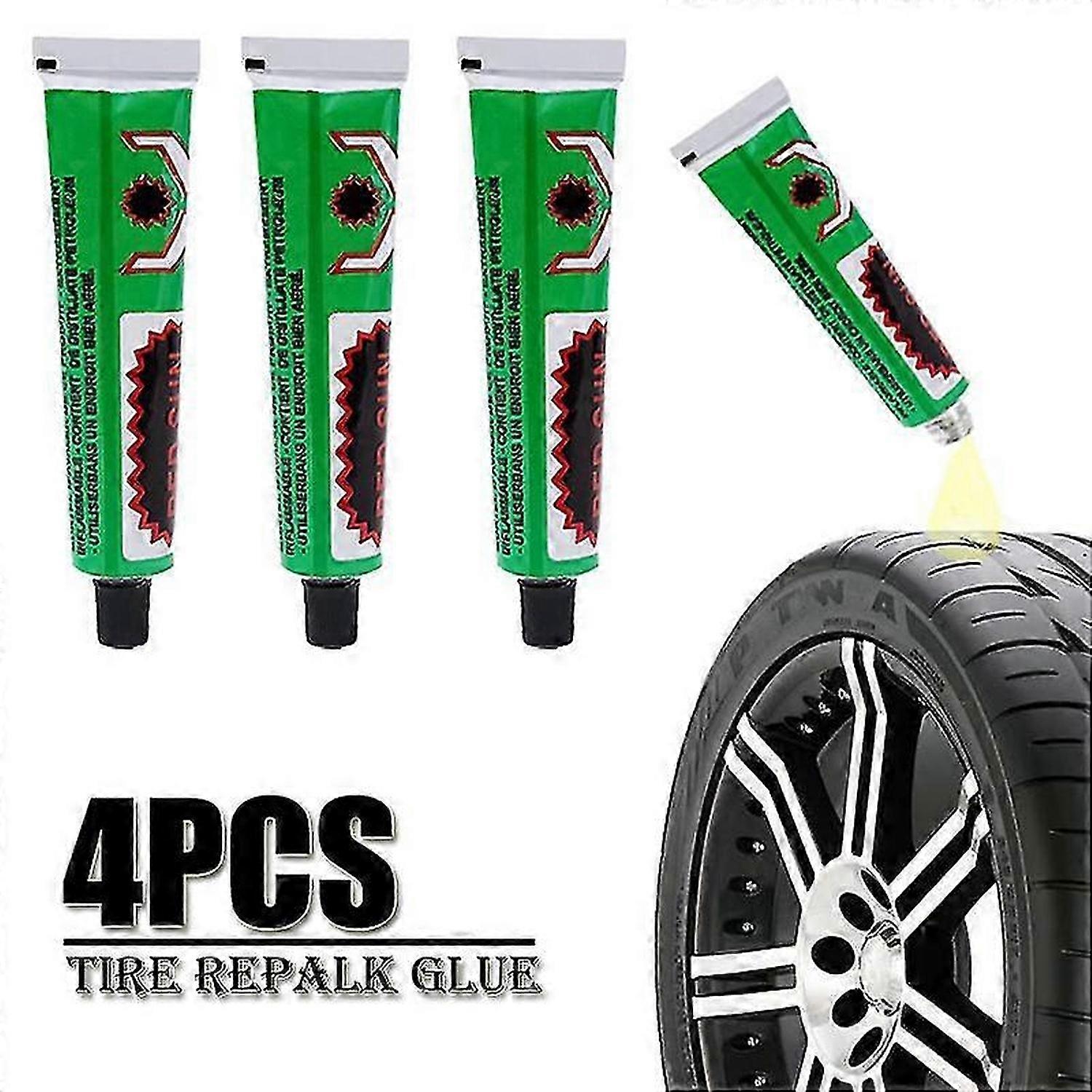 4pcs ελαστικών ποδηλάτων μοτοσικλετών αυτοκινήτων που επισκευάζουν την κόλλα Εσωτερική διάτρηση σωλήνων Βουλκανισμένη κόλλα πρακτόρων κόλλας πρακτόρων κόλλας έκτακτης ανάγκης