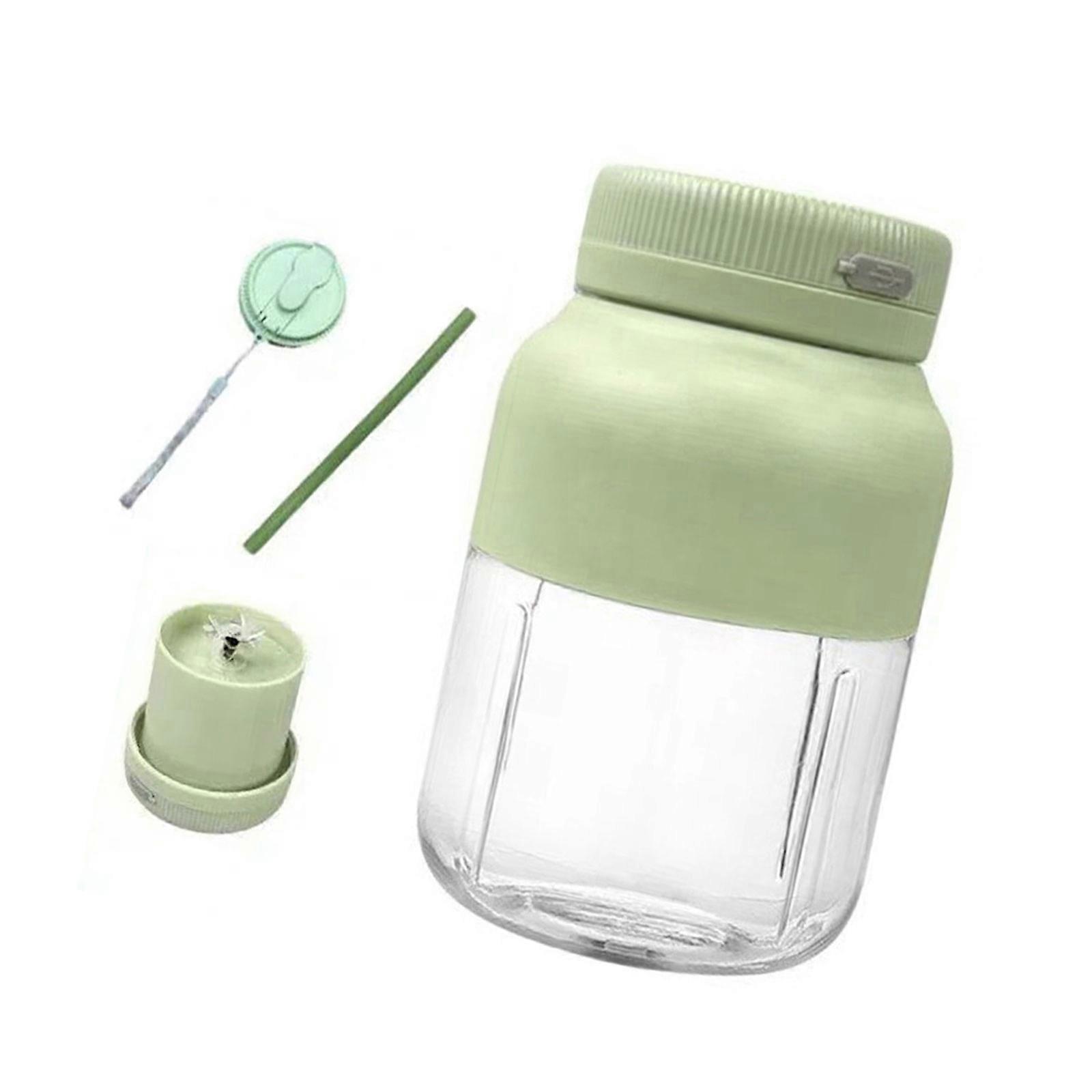 Dense Travel Combiner With 1300ml Capacity Quiet Motor For Crushing Ice Making Shakes Liquid Powerful PC Container Quick Cleaning Feature  Green
