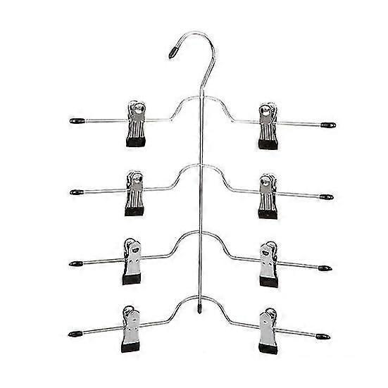 4-Tier Pants Storage Hook with Simple Installation for Space-Saving Closet Organisation, Practical for Household Use