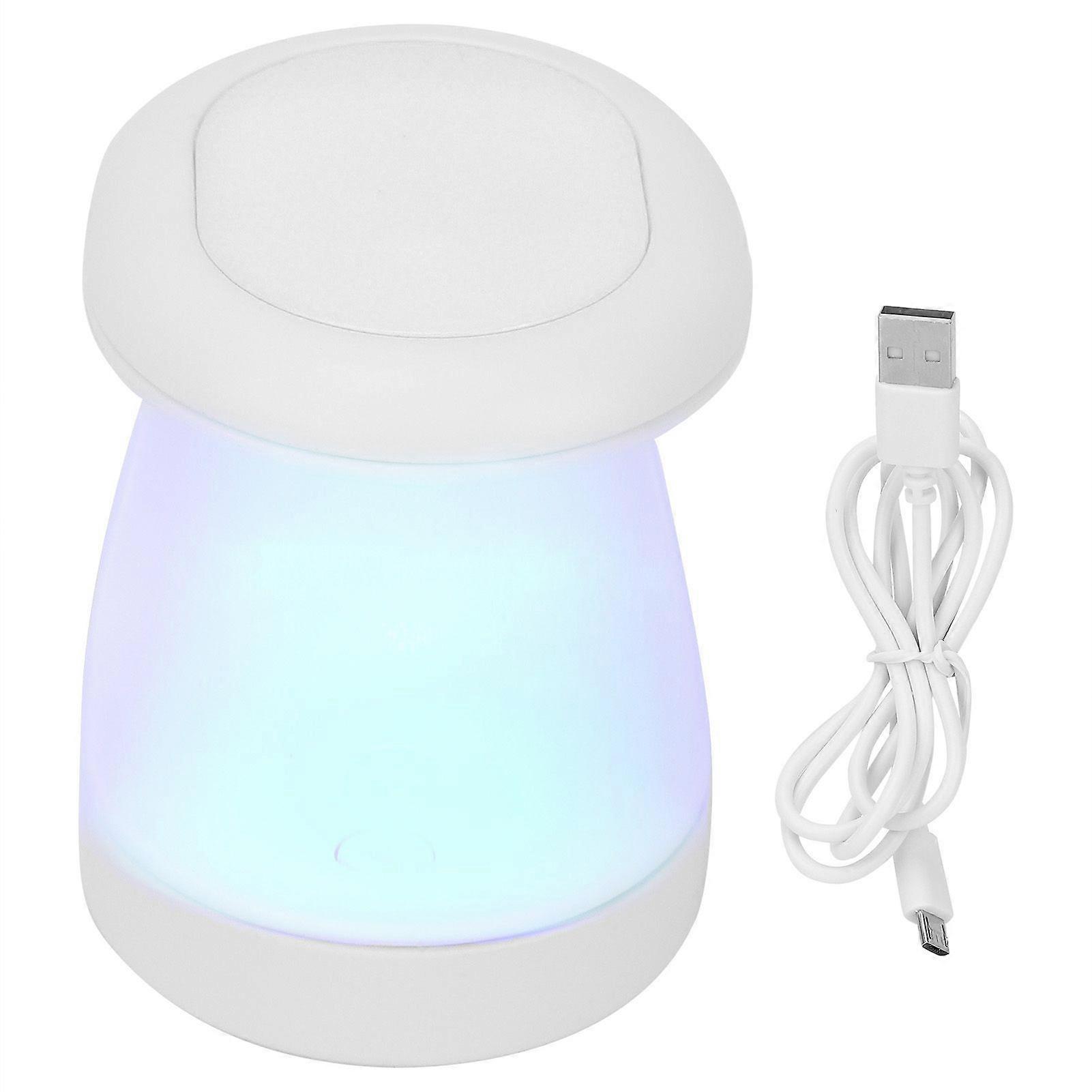 16W Mini Gel Polish Dryer USB Charging LED Dual Light Sources Nail Curing MachineWhite
