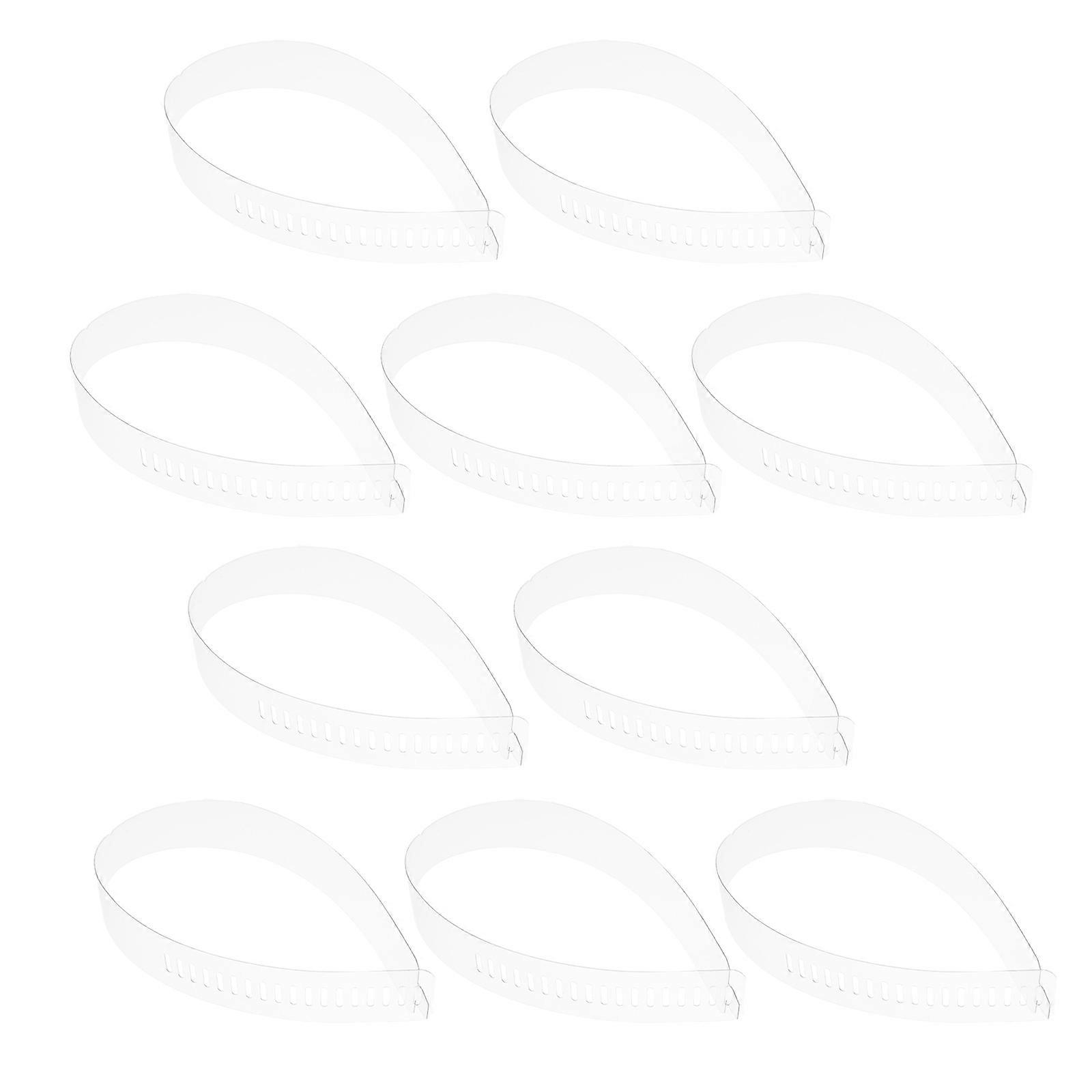 Durable Plastic Collar Fixing Strips for Shirt Collar Use 300Pcs